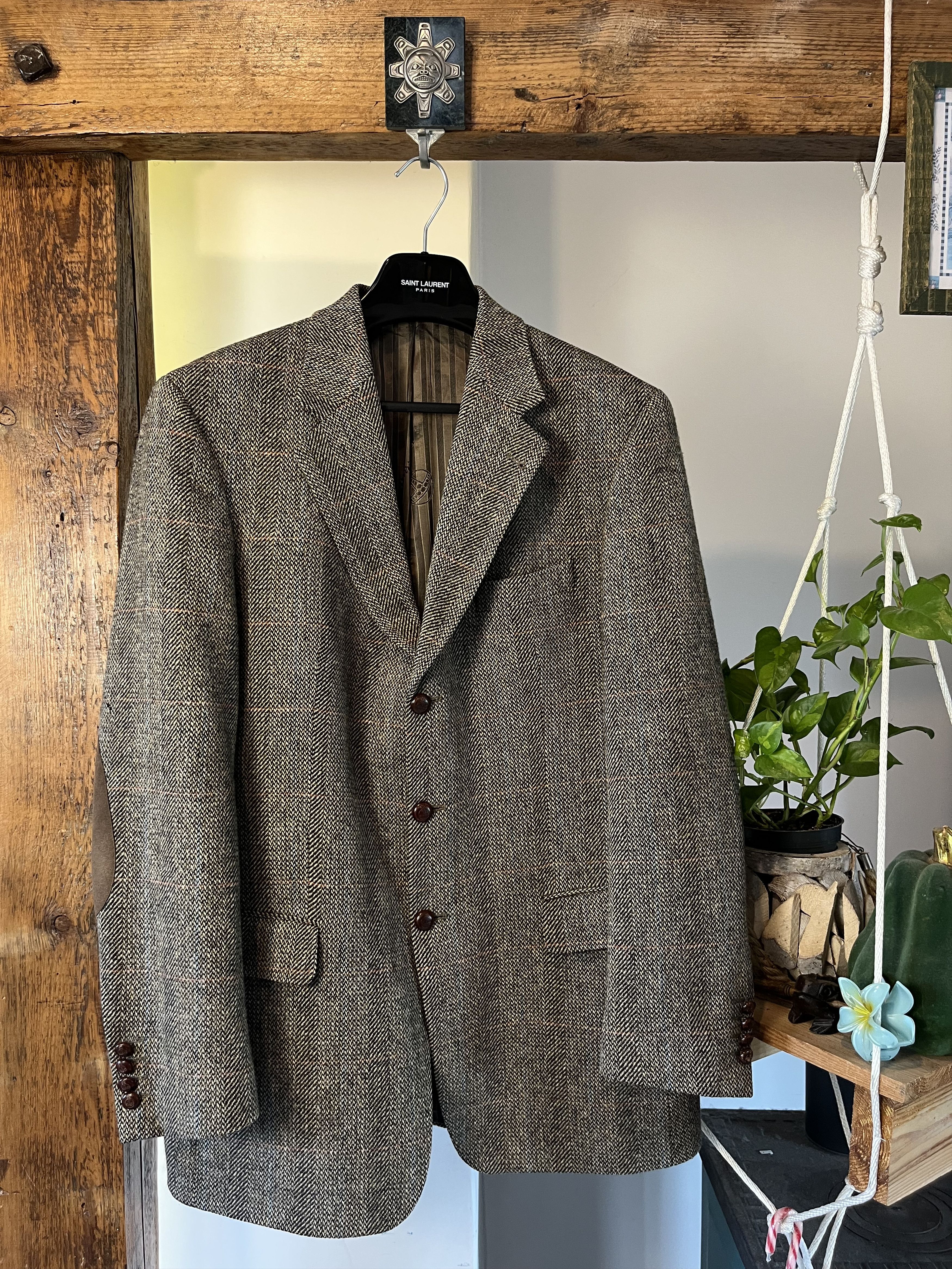 Harris Tweed × Vintage Vintage 90s Harris Tweed x Mario Barutti Wool Jacket Size US M / EU 48-50 / 2 - 1 Thumbnail