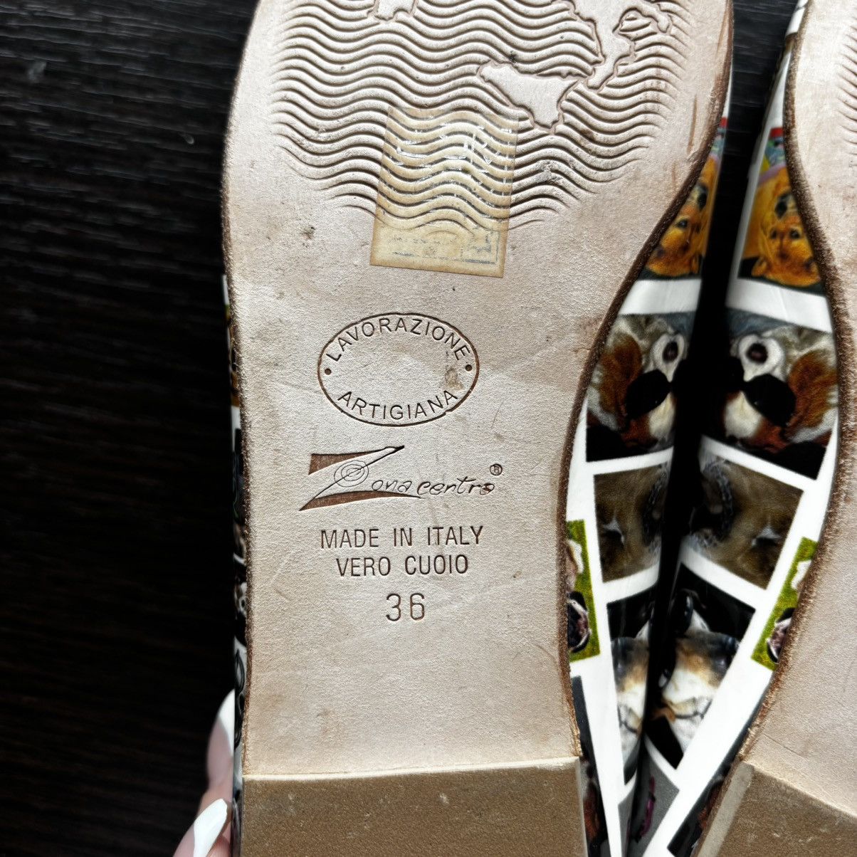 Other Vintage Funny Ballet Shoes With Dogs :) Size US 6 / IT 36 - 8 Thumbnail