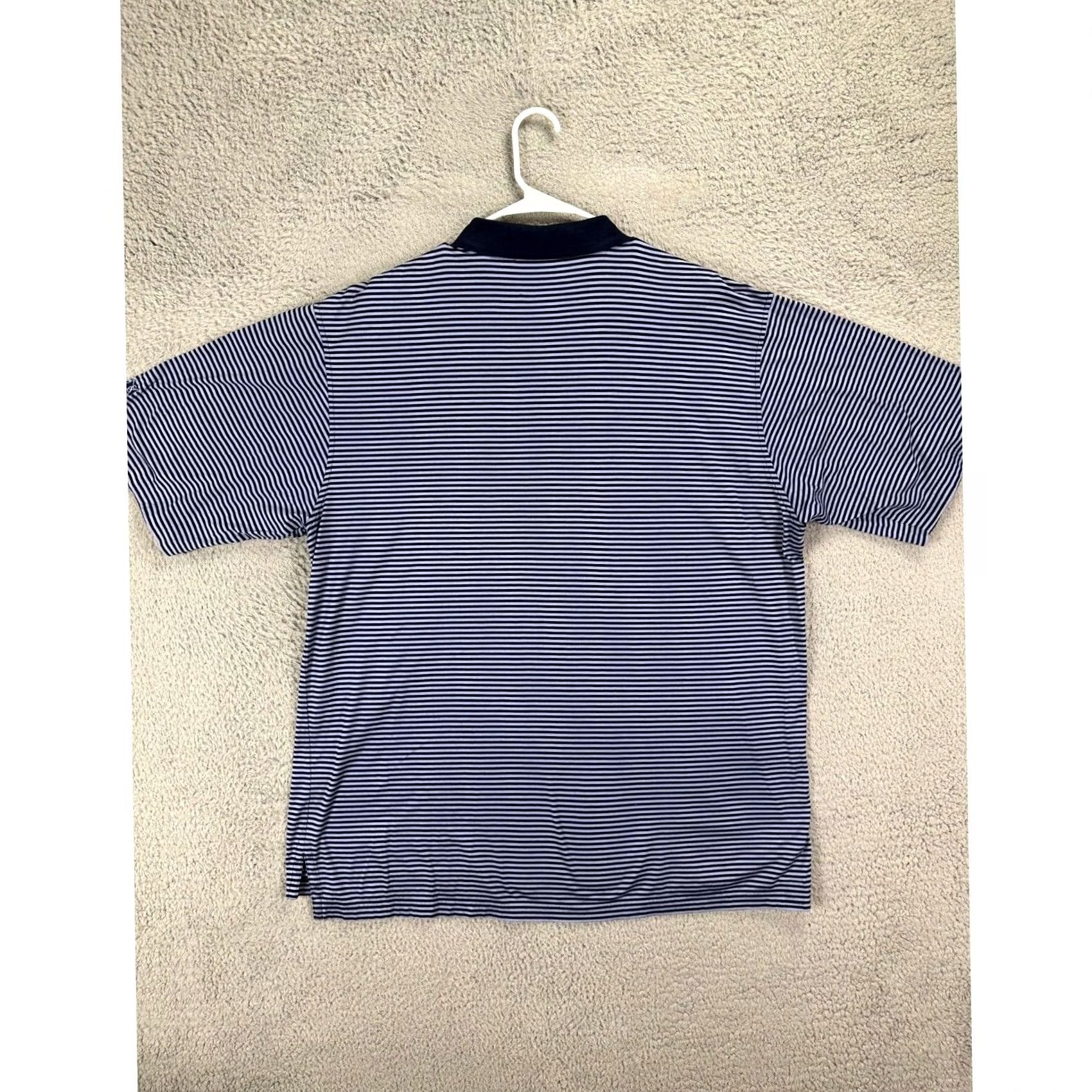 Peter Millar Peter Millar Polo Shirt Rugby Shirt Striped Purple Cotton Short Sleeve Adult XL Men Size US XL / EU 56 / 4 - 2 Thumbnail