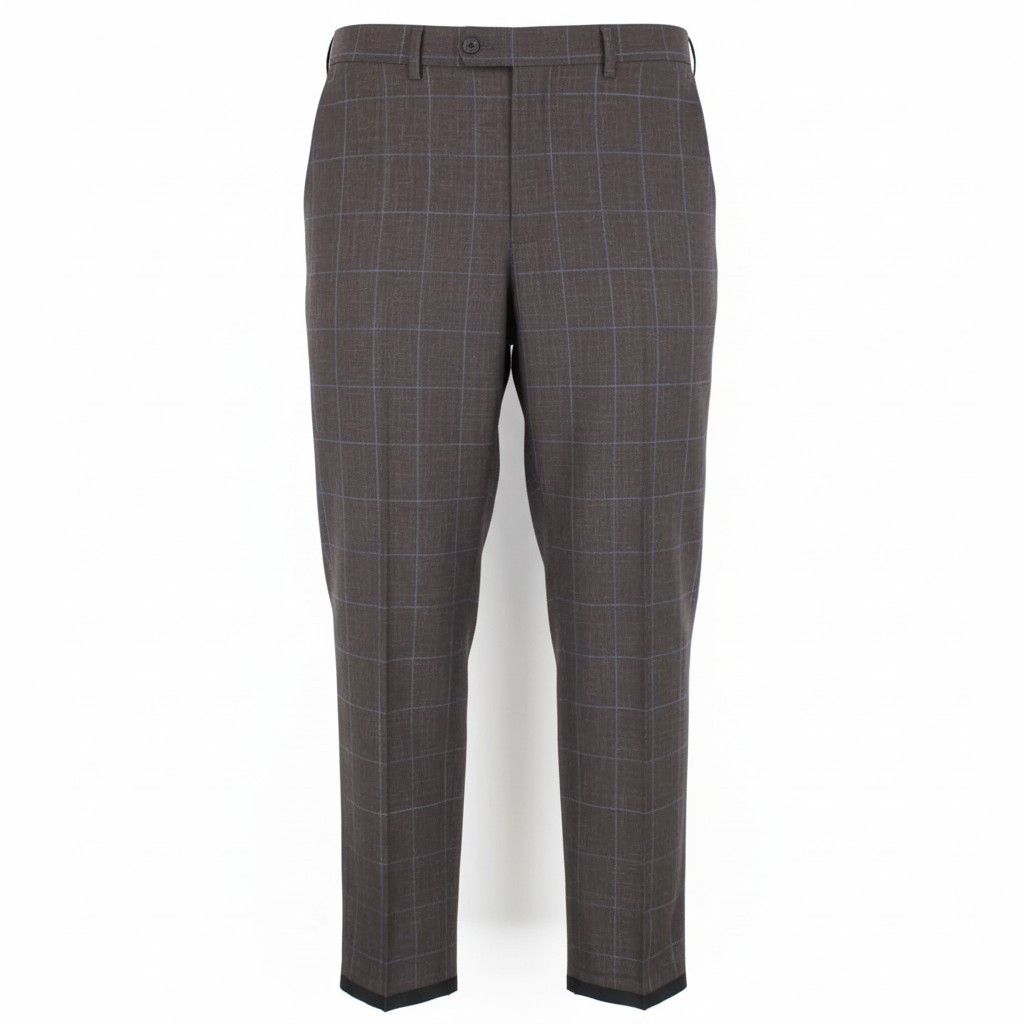 Suitsupply BRESCIA UK38L Brown Wool Silk Linen Trousers 59638 Size US 38 / EU 54 - 1 Thumbnail