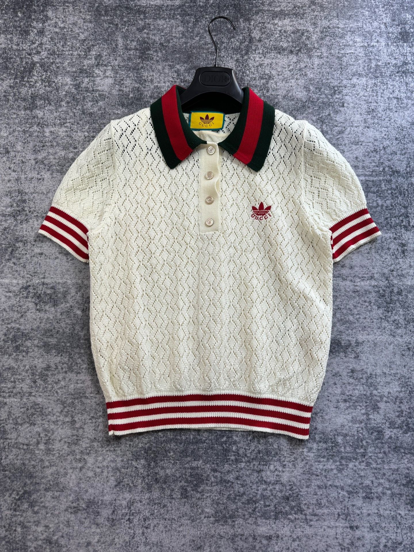 Gucci Gucci Little fragrance style knitted hollow short-sleeved p Size US L / EU 52-54 / 3 - 1 Thumbnail