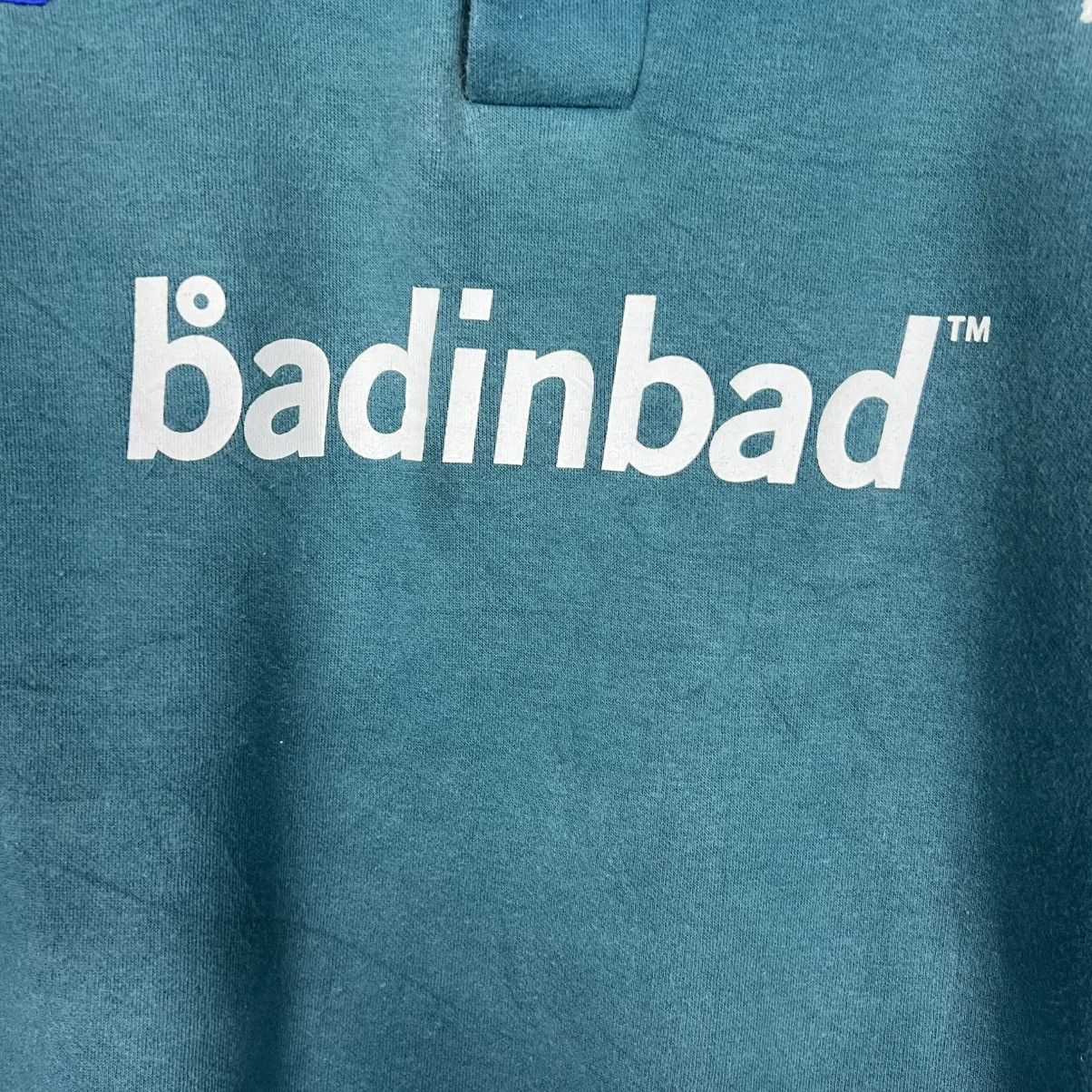Vintage BAD IN BAD Big Logo Collared Sweatshirt #4181-C191 Size US M / EU 48-50 / 2 - 6 Thumbnail