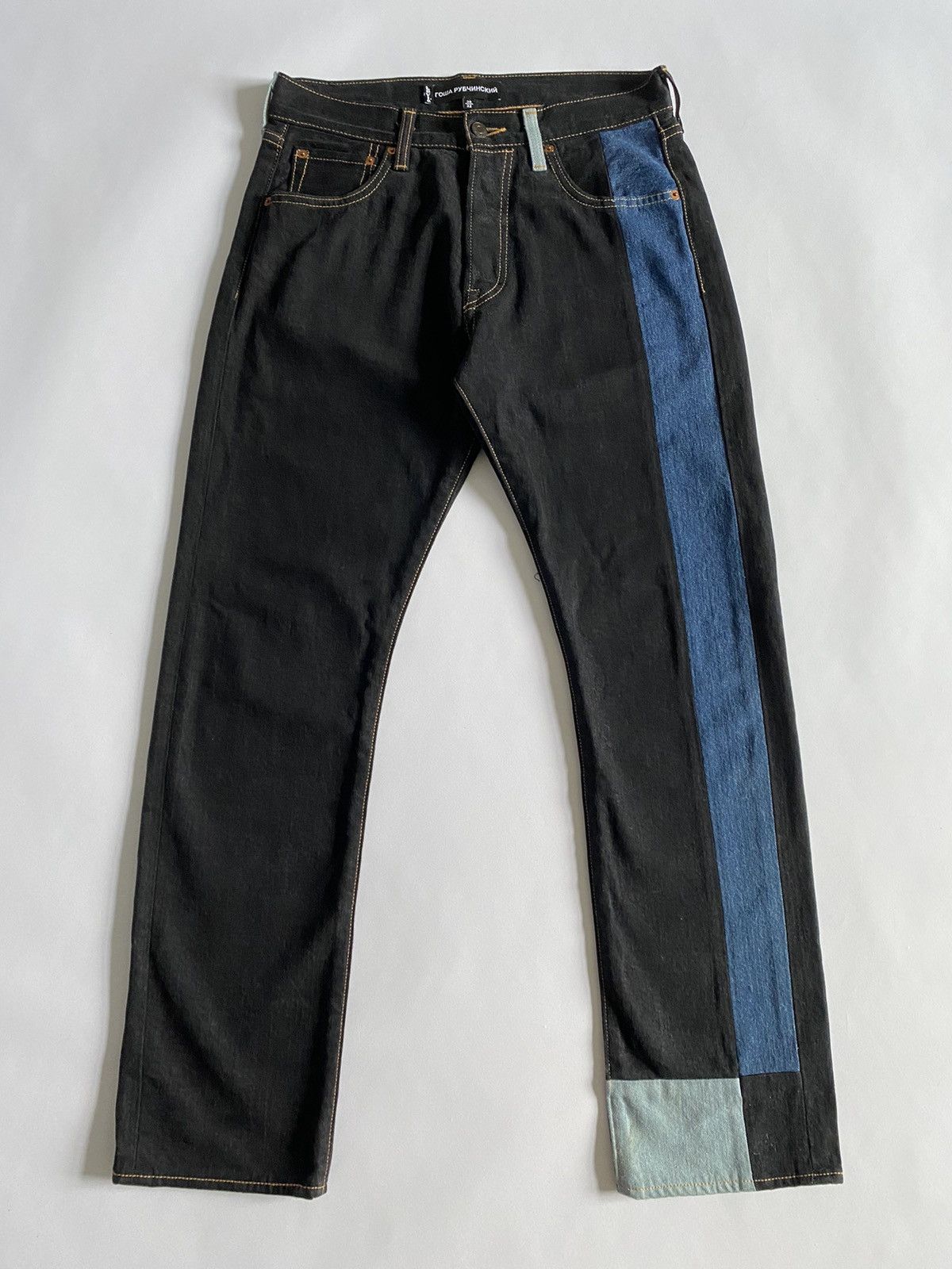 Gosha Rubchinskiy Levi s Gosha Rubchinskiy Levis 501 Patchwork Jeans Grailed