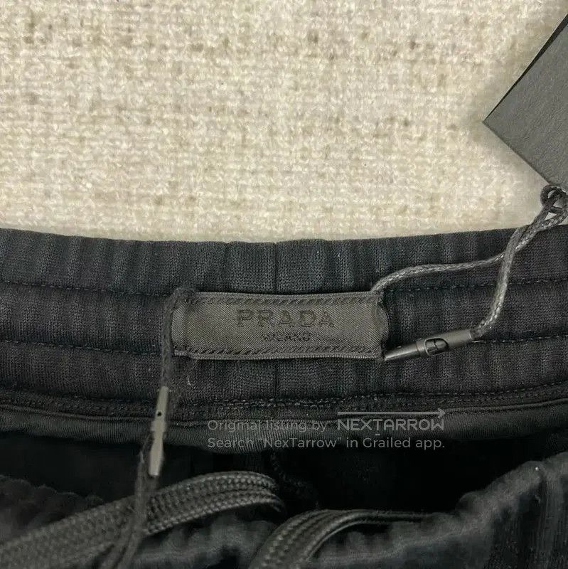 Prada Prada Black Cotton Logo Casual Pants. Size US 32 / EU 48 - 4 Thumbnail