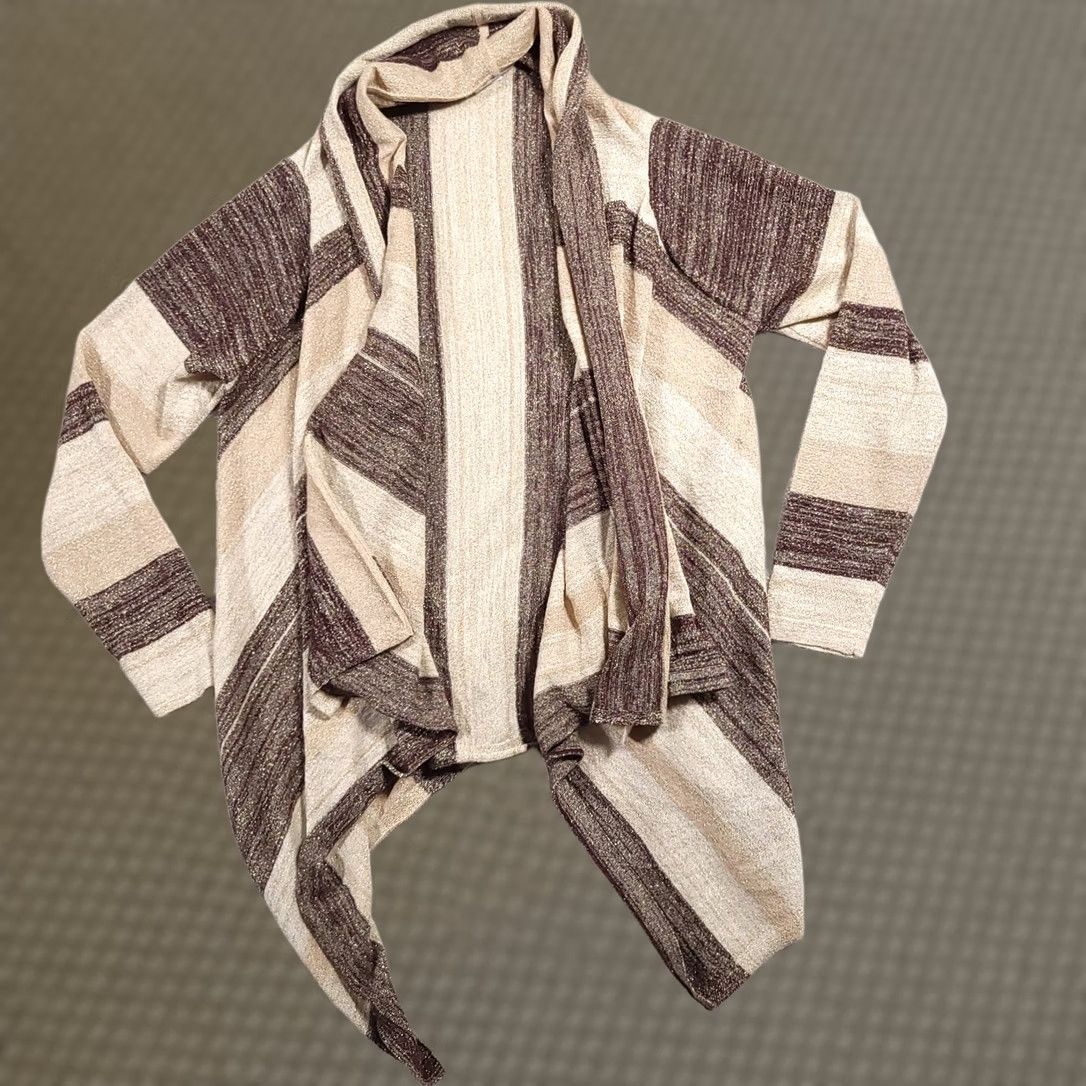 Charter Club Charter Club Cardigan Knit Brown Open Front Glitter Women's Petite Small Size S / US 4 / IT 40 - 1 Thumbnail