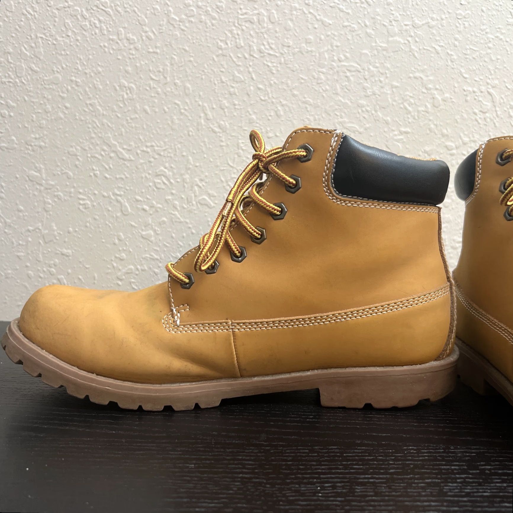 Vintage VINTAGE? Wait item not vintage. So: Men’s Wheat St. John’s Bay Leather Upper Boots Size 11M Boots Mens Wheat Leather Upper Box Included Size US 11 / EU 44 - 3 Thumbnail