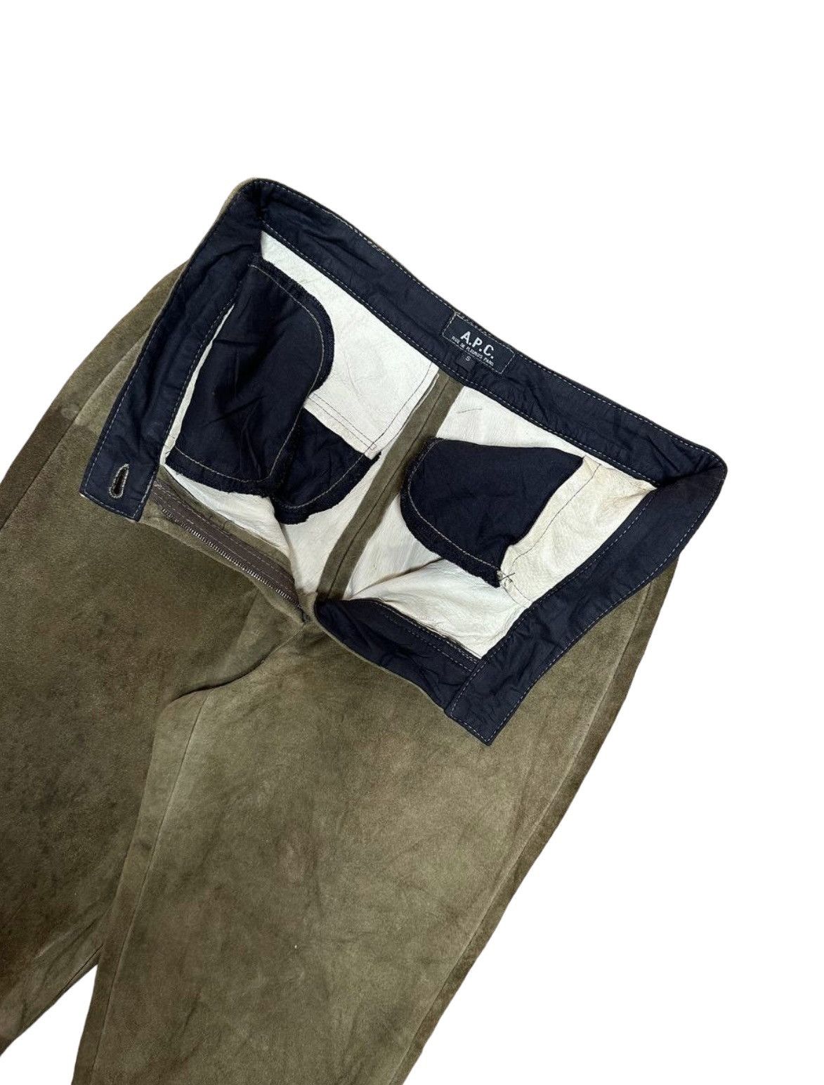 A.P.C. × Leather × Vintage Vtg Apc Suede Short Pants Size US 28 / EU 44 - 12 Thumbnail