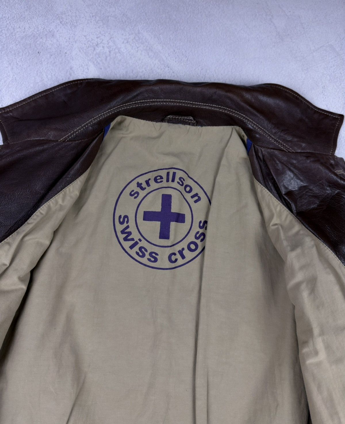Strellson Mens Strellson Swiss Cross Vintage Jakcet Brown Size 50 Size US L / EU 52-54 / 3 - 9 Thumbnail
