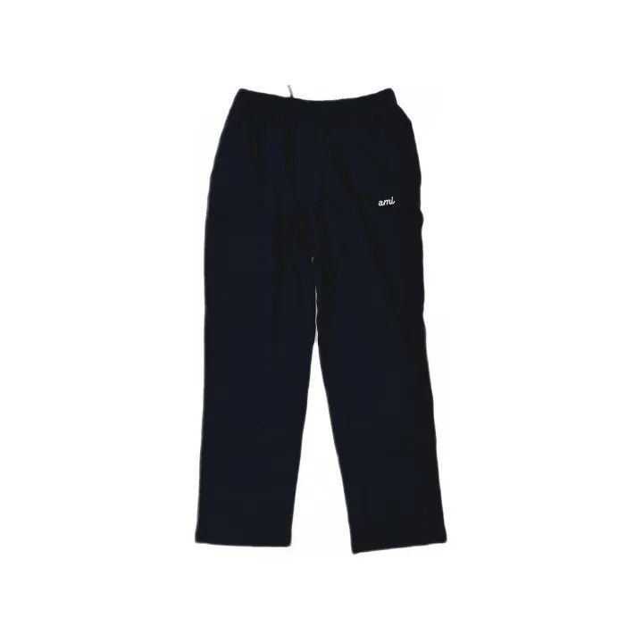AMI AMI Black Logo Embroidered Sport Pants -2508 Size US 30 / EU 46 - 2 Thumbnail