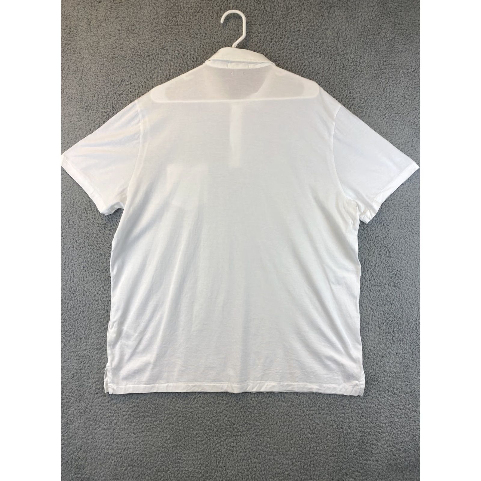 Polo Ralph Lauren Ralph Lauren Polo Shirt XL White Cotton Short Sleeve Pullover LIGHT / 61-19 Mens Regular Golf Casual Polo Ralph Lauren Shirt Size US XL / EU 56 / 4 - 7 Thumbnail