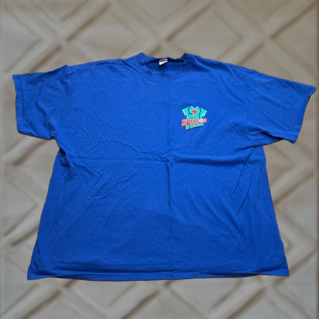 Gildan Gildan Heavy Cotton Shirt Mens 2XL Blue Short Sleeve Nurse Superheroes in Scrubs Shirt, Gildan, 2XL, Blue, Short Sleeve, Crew Neck, Regular, Men Size US XXL / EU 58 / 5 - 1 Thumbnail