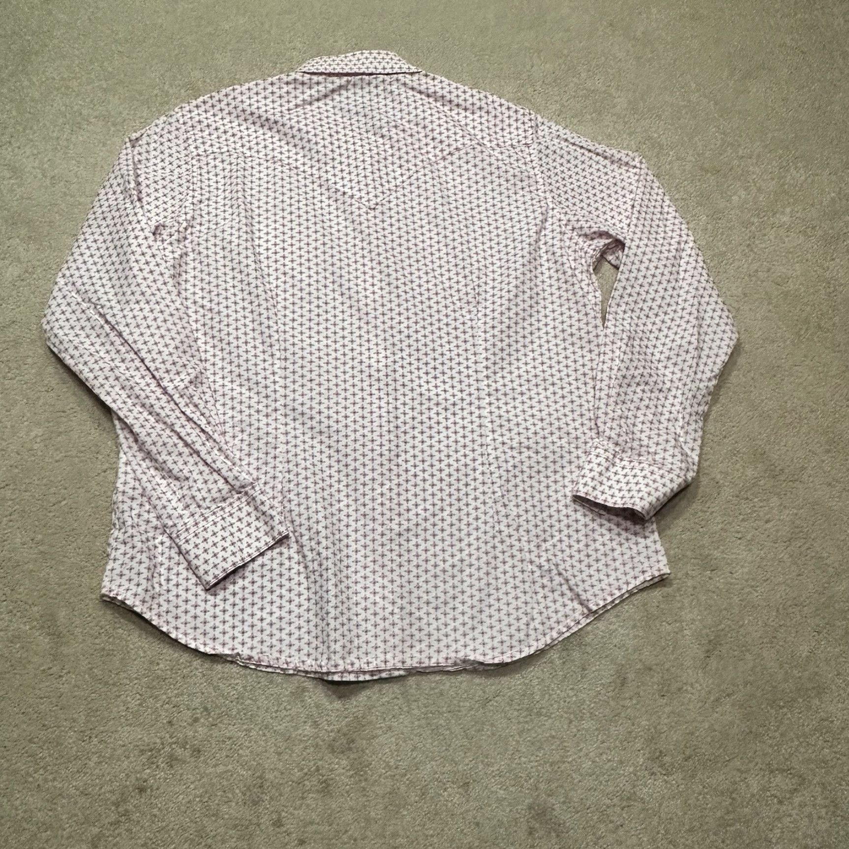 Wrangler Wrangler Pearl Snap Shirt Womens Large Pink White Brest Cancer Awareness Casual Western Shirt Size L / US 10 / IT 46 - 3 Thumbnail