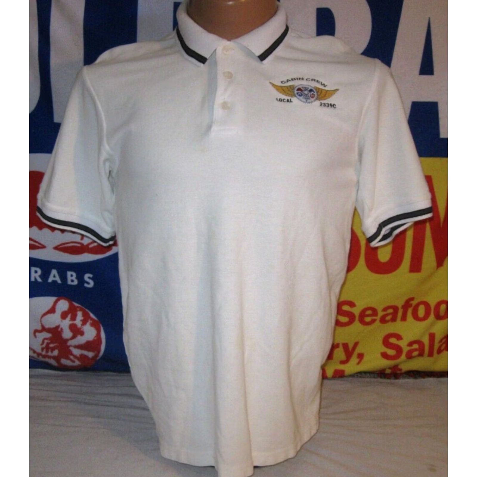 Vintage CABIN CREW Local 2339C IAMAW Lodge ExpressJet T Shirt Polo Shirt MEN'S SMALL Size US S / EU 44-46 / 1 - 3 Thumbnail