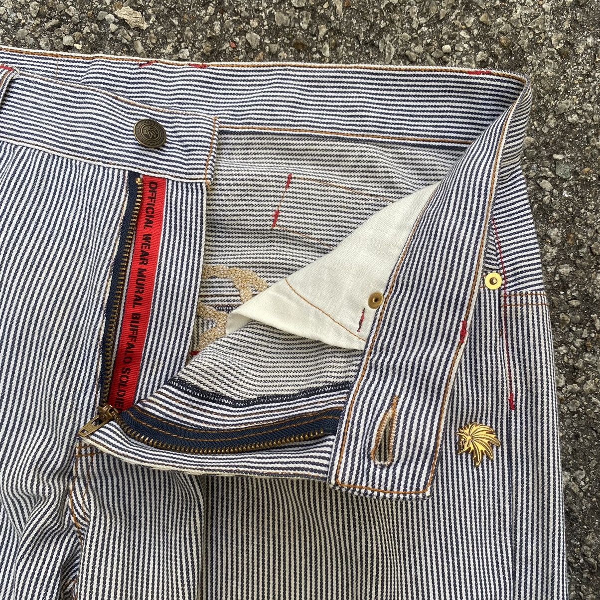 Japanese Brand Mural Buffalo Soldiers Official Wear Hickory Carpenter Pants Size US 31 - 13 Thumbnail