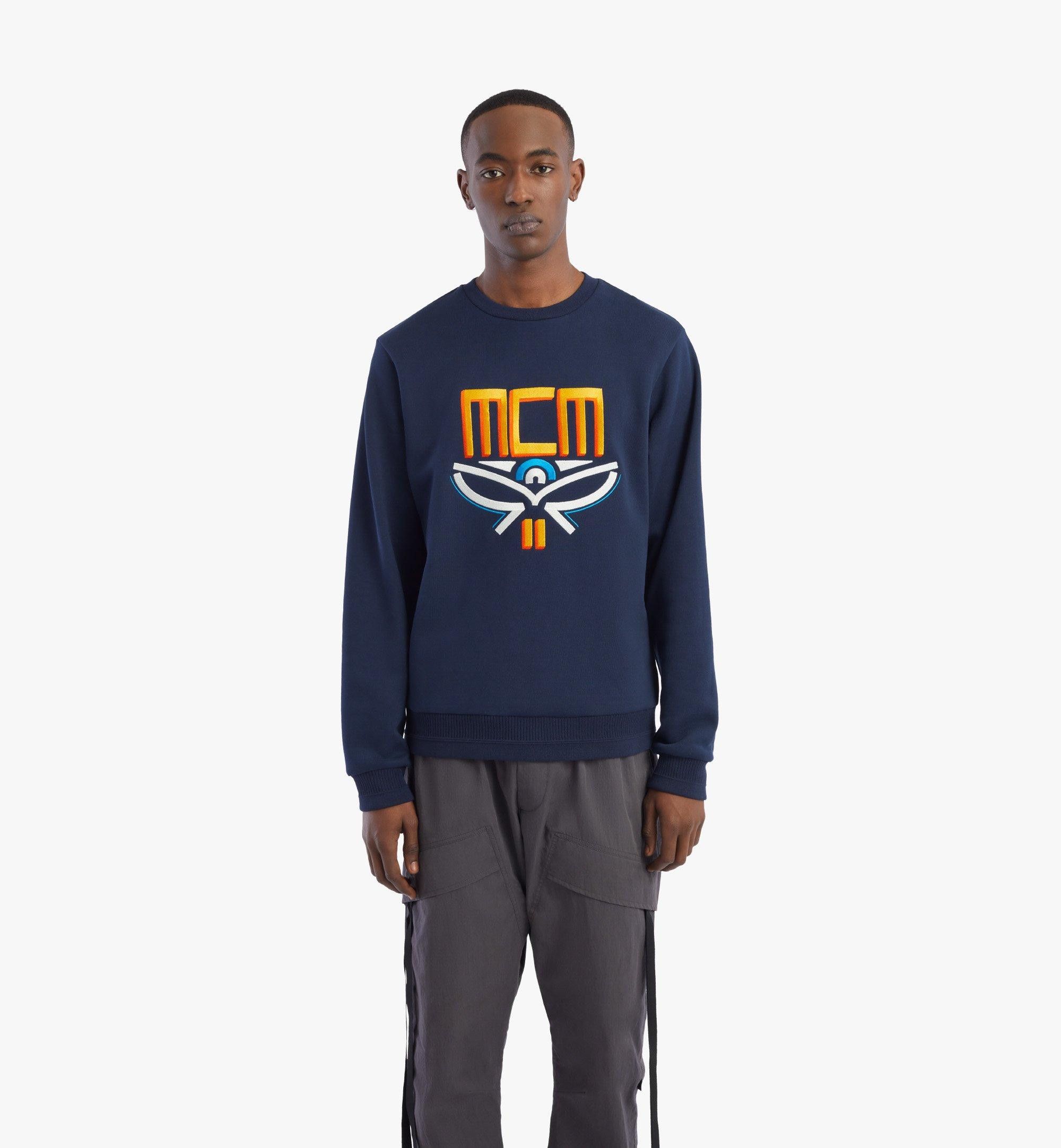 MCM MCM Men Geo Laurel Sweatshirt Blue centr logo M Size US M / EU 48-50 / 2 - 10 Thumbnail