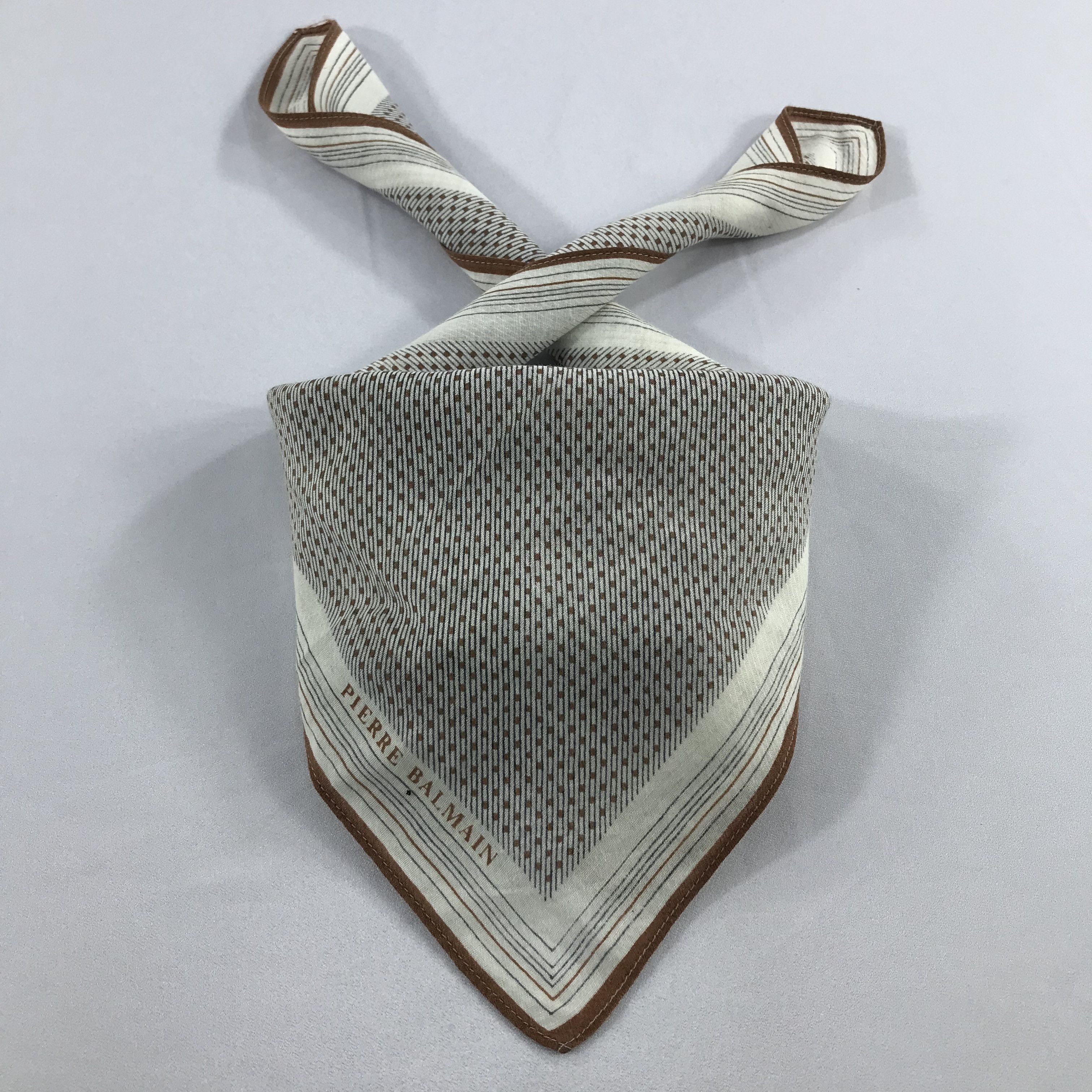 Pierre Balmain × Vintage Pierre Balmain Bandana / Handkerchief / Neckerchief - S2149 Size ONE SIZE - 2 Thumbnail