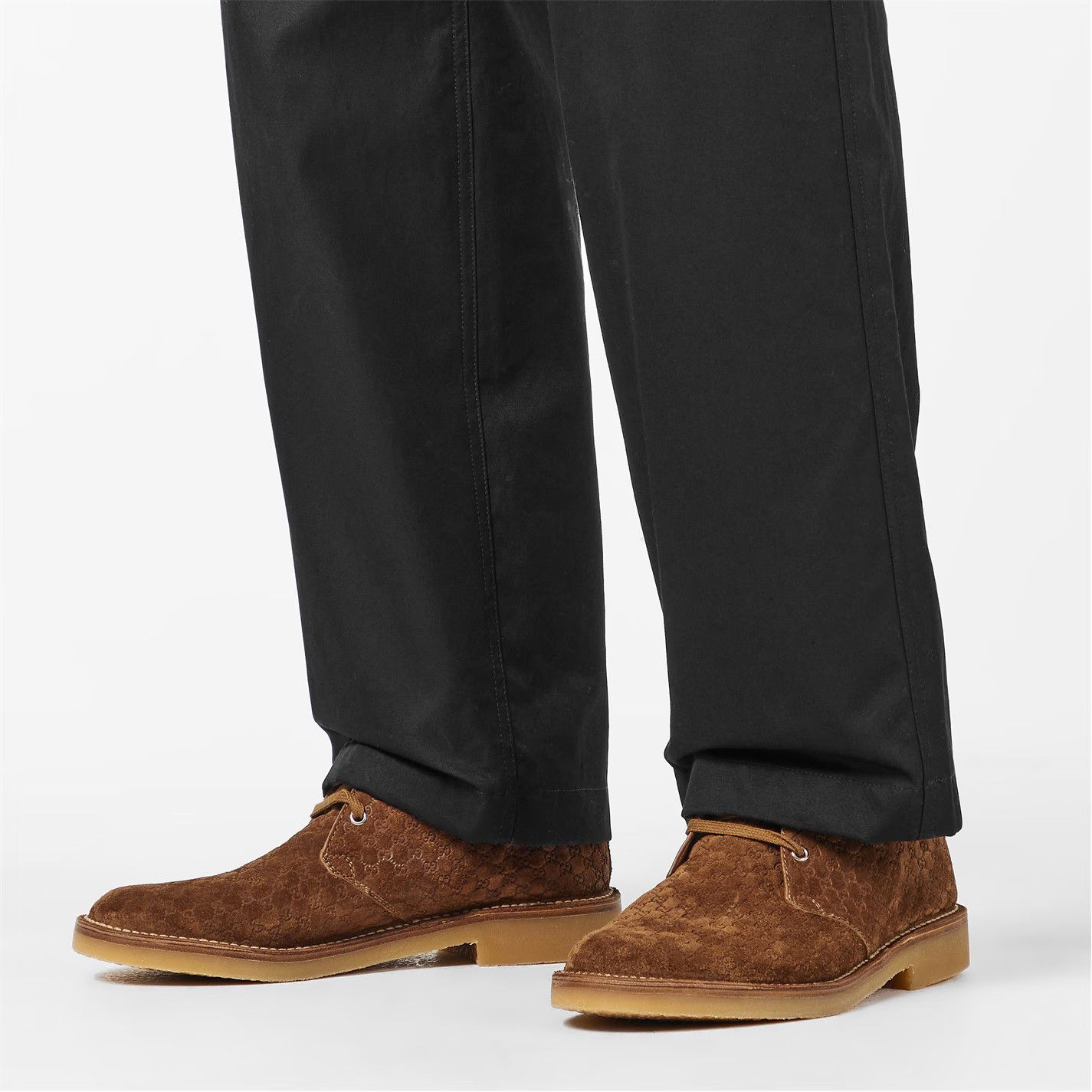 Gucci o1g2r1mq0426 Classic Lace-Up Desert Boots in Camel Size US 8.5 / EU 41-42 - 3 Thumbnail