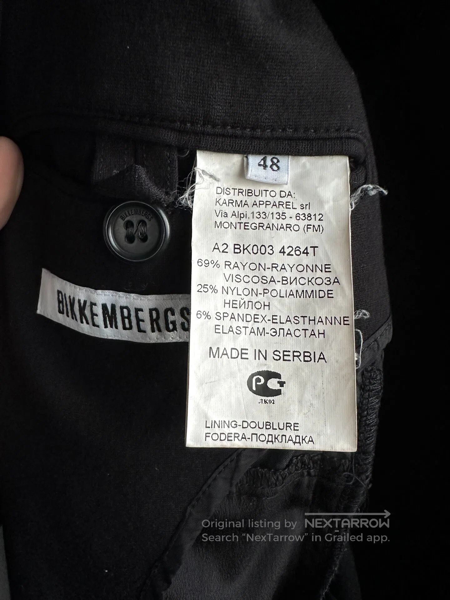 Dirk Bikkembergs BIKKEMBERGS size48 Cap-and-strapping suit jacket| Size US M / EU 48-50 / 2 - 6 Thumbnail