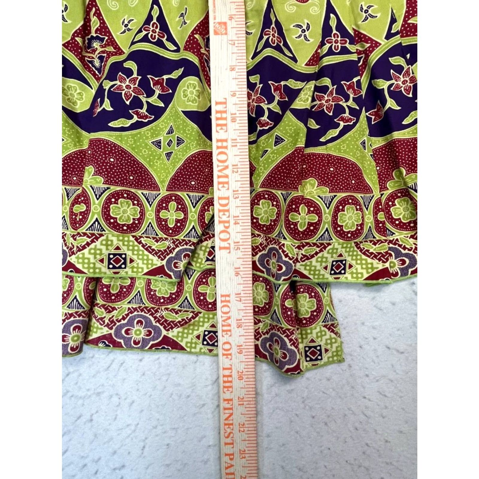 Anthropologie Anthropologie Skirt Women Mini Short Asymmetric Wrap Multicolor 0 Multicolor Floral Party/Cocktail Viscose Layered Size 25" / US 0 / IT 36 - 4 Thumbnail