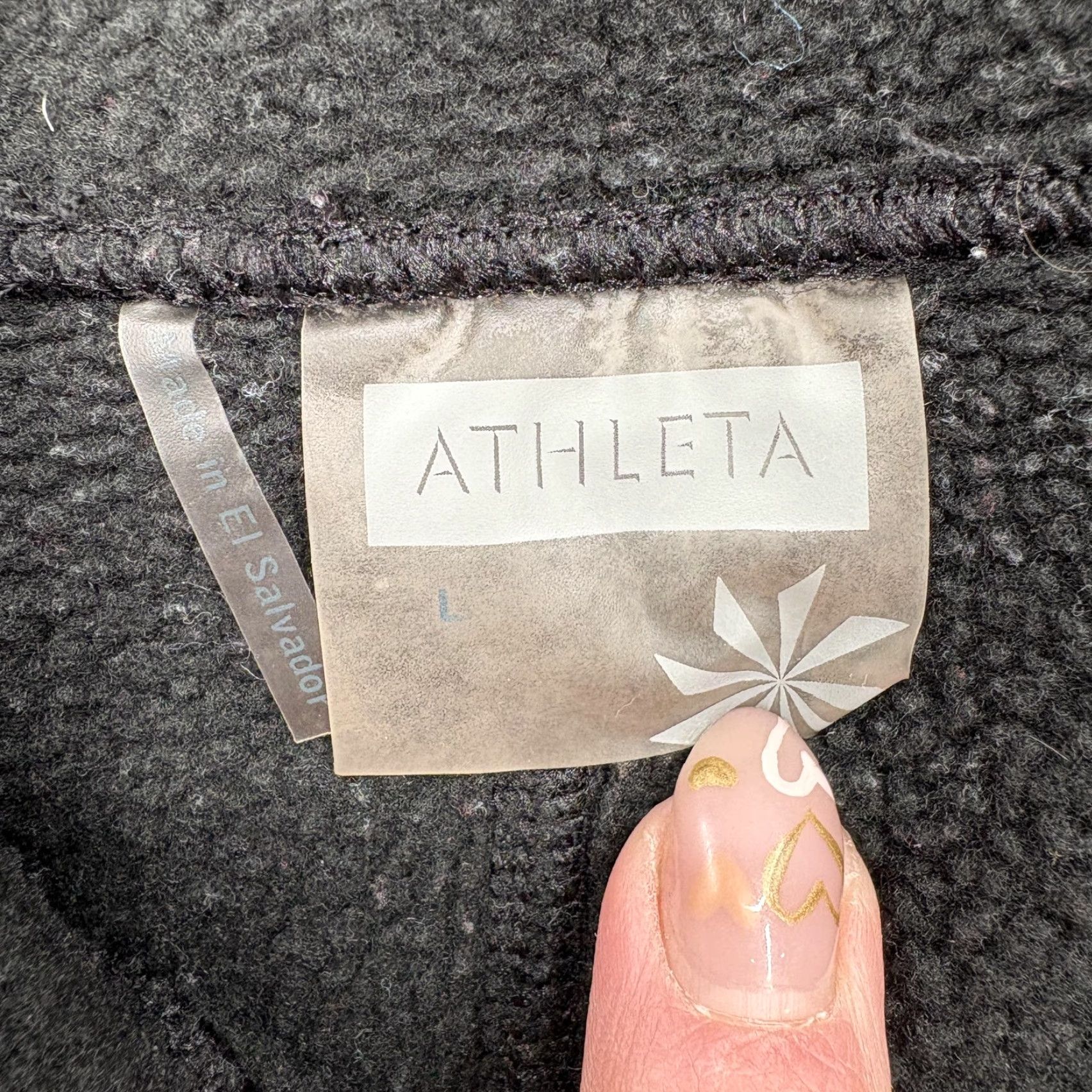 Athleta Athleta Leggings Womens L Black Colorblock Thermal Ankle Fleece Lined Zip Pocket Size 36" / US 14 / IT 50 - 4 Thumbnail