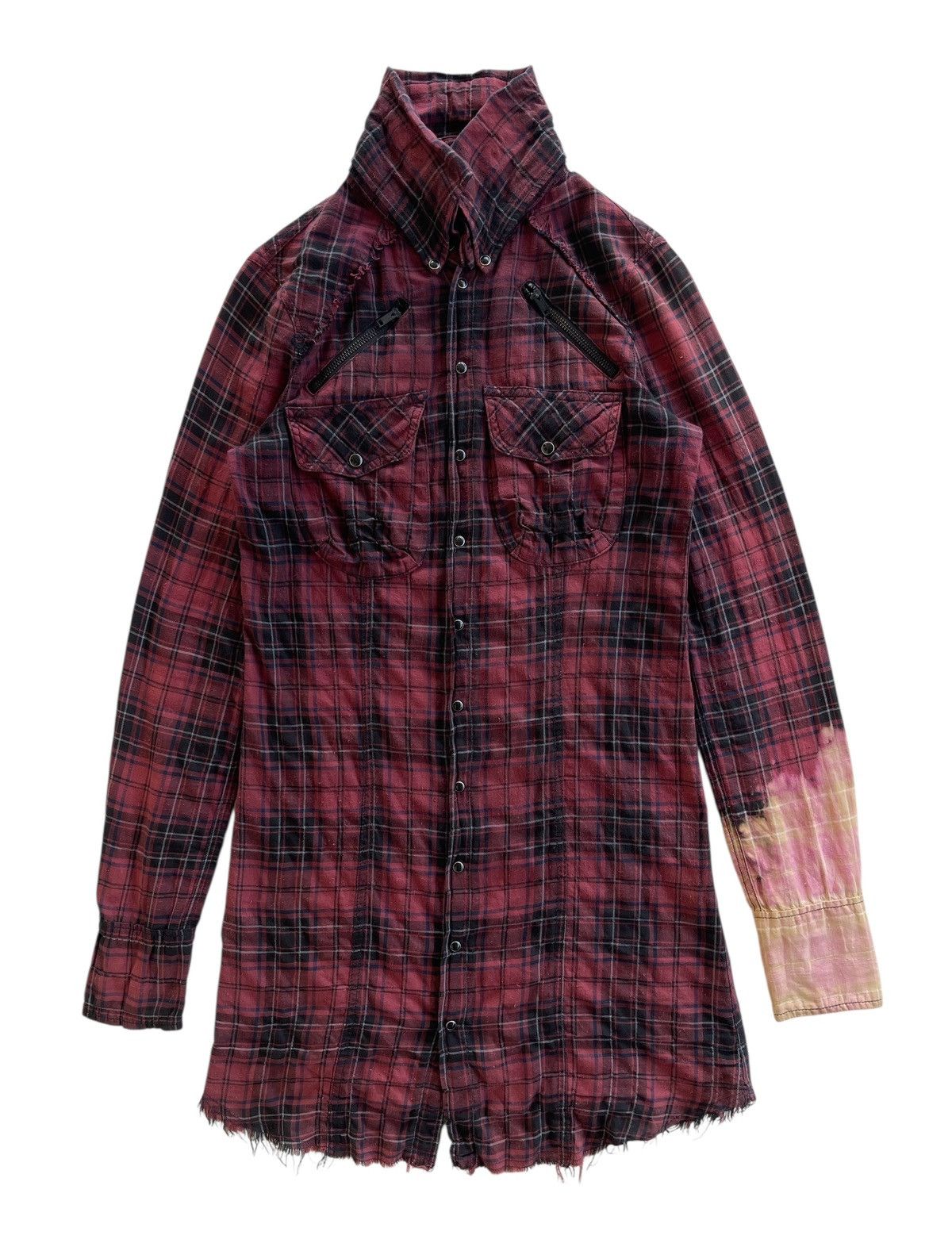 Le Grande Bleu (L.G.B.) Le Grande Bleu Rockabilly Fringes Flannel Shirt Size US S / EU 44-46 / 1 - 2 Thumbnail