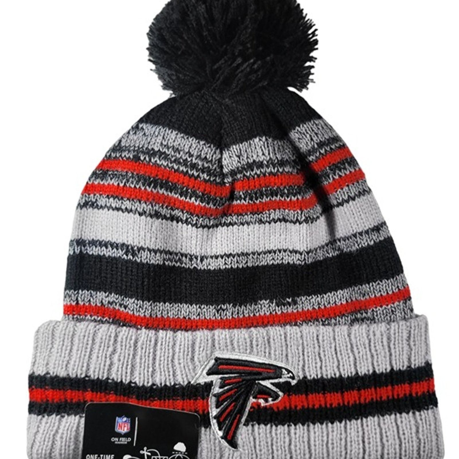 Other NWT Atlanta Falcons Sports Knit Pom Beanie Fleece Lining Size ONE SIZE - 2 Thumbnail