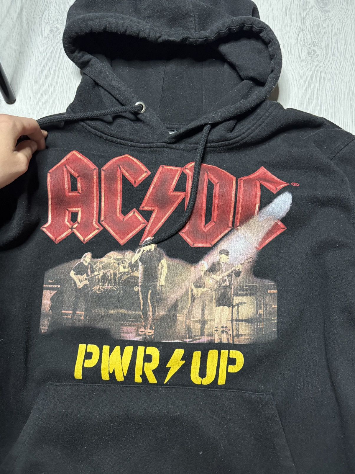 AC/DC Vintage ACDC Hoodie 90s Size US L / EU 52-54 / 3 - 2 Thumbnail