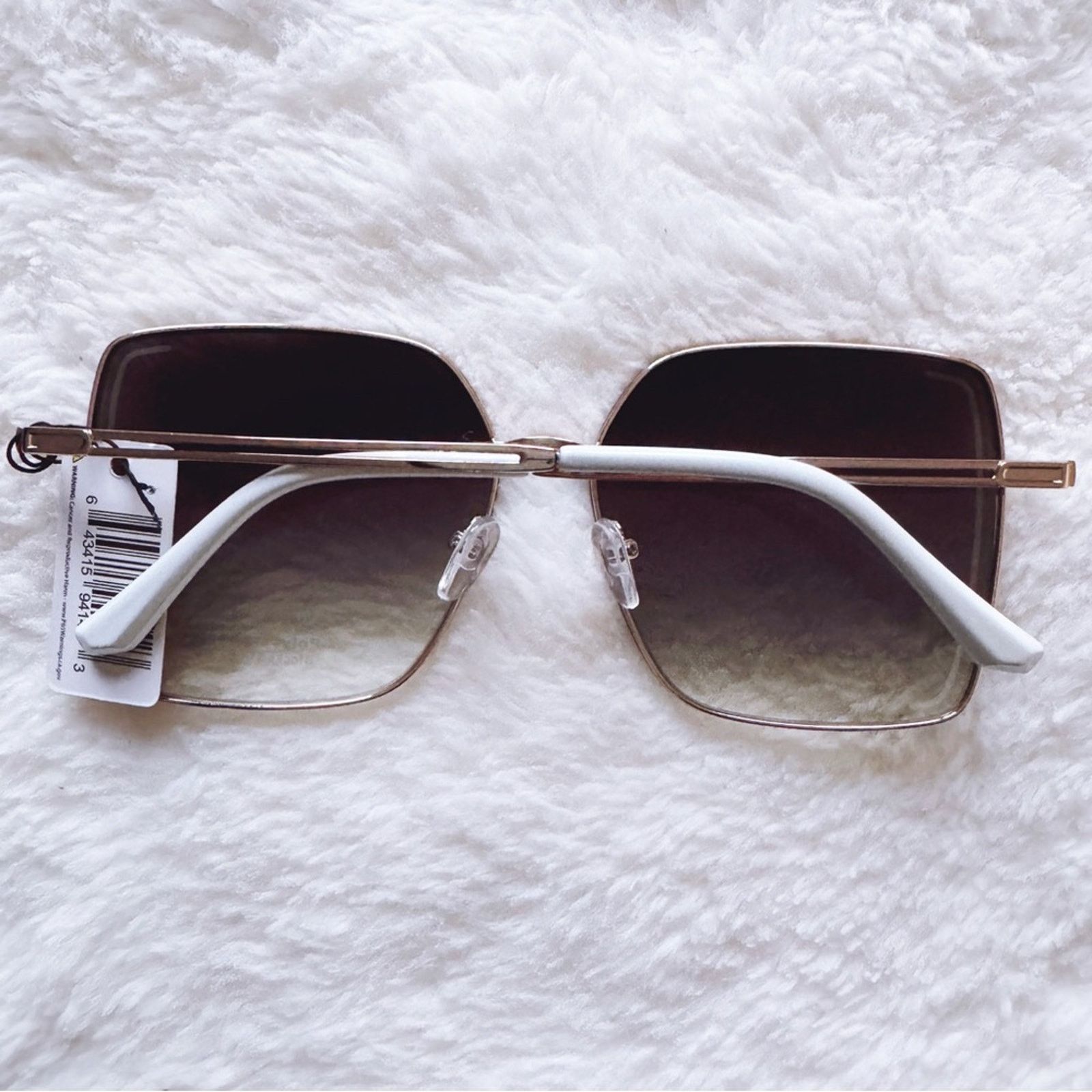 Other Monica Clear Blue Geometric Sunglasses Size ONE SIZE - 13 Thumbnail