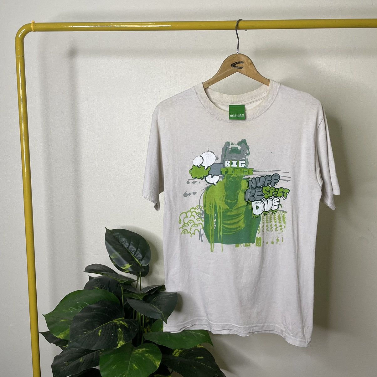 Beams Plus × Japanese Brand × Rap Tees 1991 Beams Japan x Big Daddy Kane Nuff Respect Rap T Shirt Size US M / EU 48-50 / 2 - 1 Thumbnail