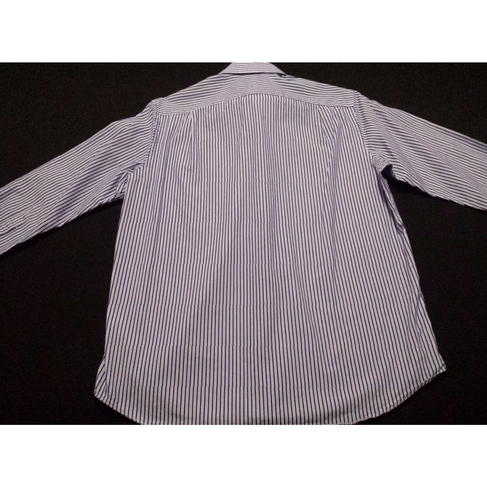 Tommy Bahama Tommy Bahama Mens Shirt 15.5 Long Sleeve Button-Front Blue Striped Cotton Dress Shirt Mens Size US L / EU 52-54 / 3 - 6 Thumbnail