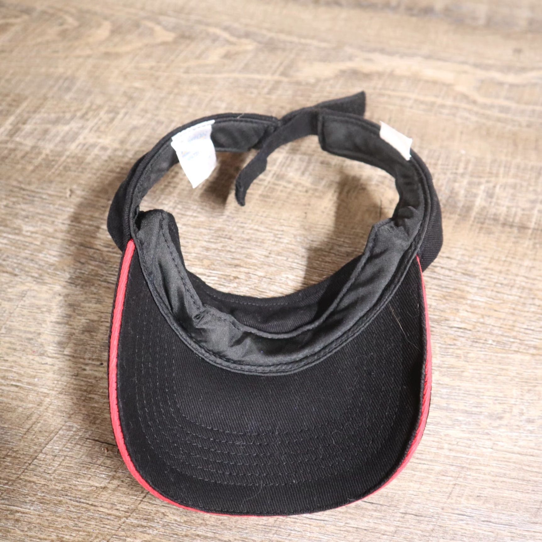Vintage VINTAGE Hat Firehouse Subs Visor Cap Black Red Strapback Employee Uniform Size ONE SIZE - 6 Thumbnail