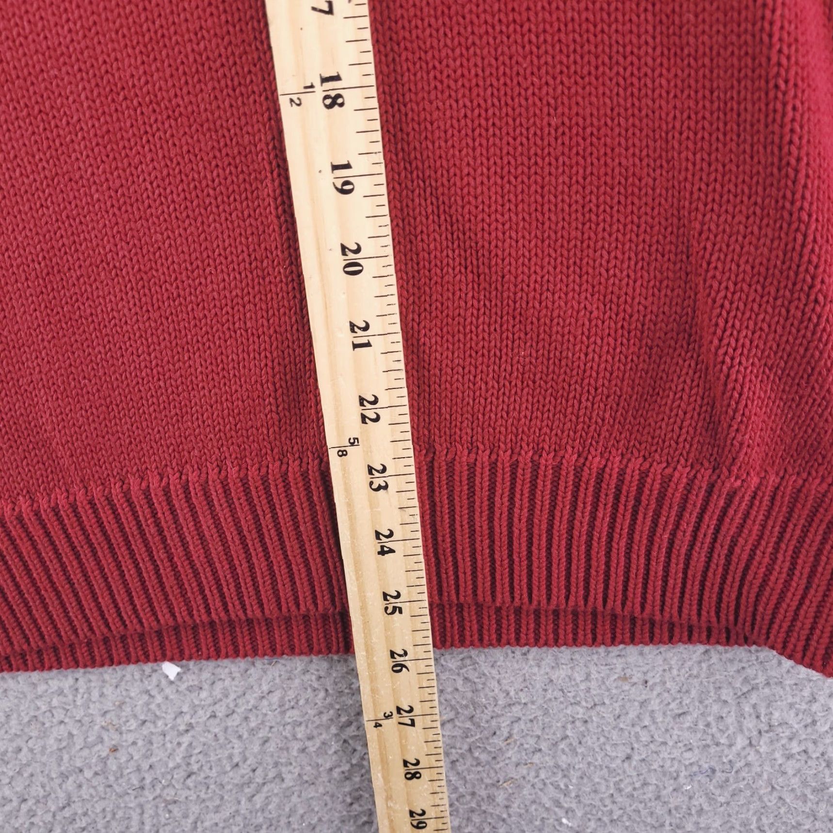 Polo Ralph Lauren Polo Ralph Lauren Sweater Mens XL red Knit V Neck BOXY SHORT FIT Size US XL / EU 56 / 4 - 7 Thumbnail