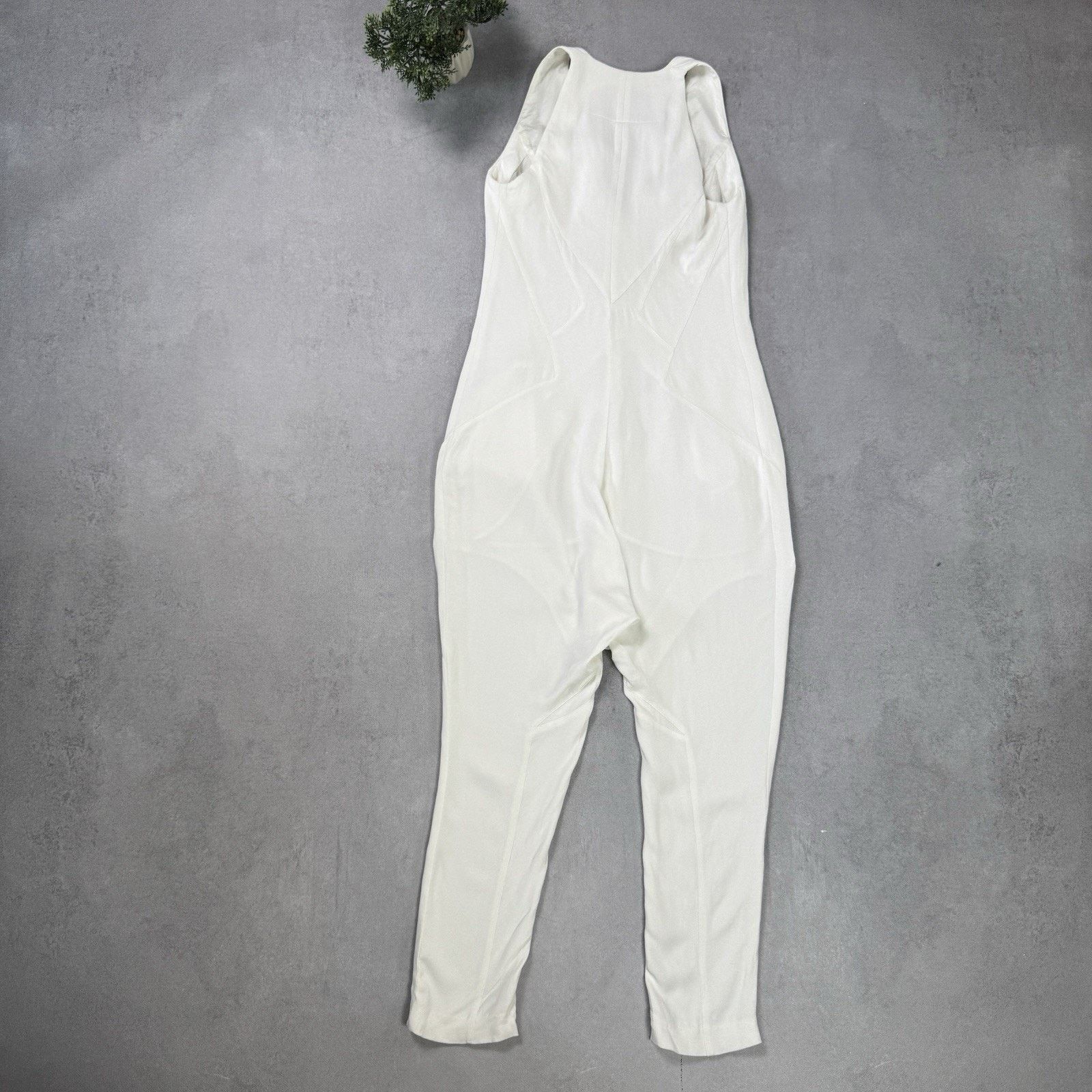 Givenchy Givenchy Women Jumpsuit White Overall Size 36 Viscose Size 26" / US 2 / IT 38 - 8 Thumbnail