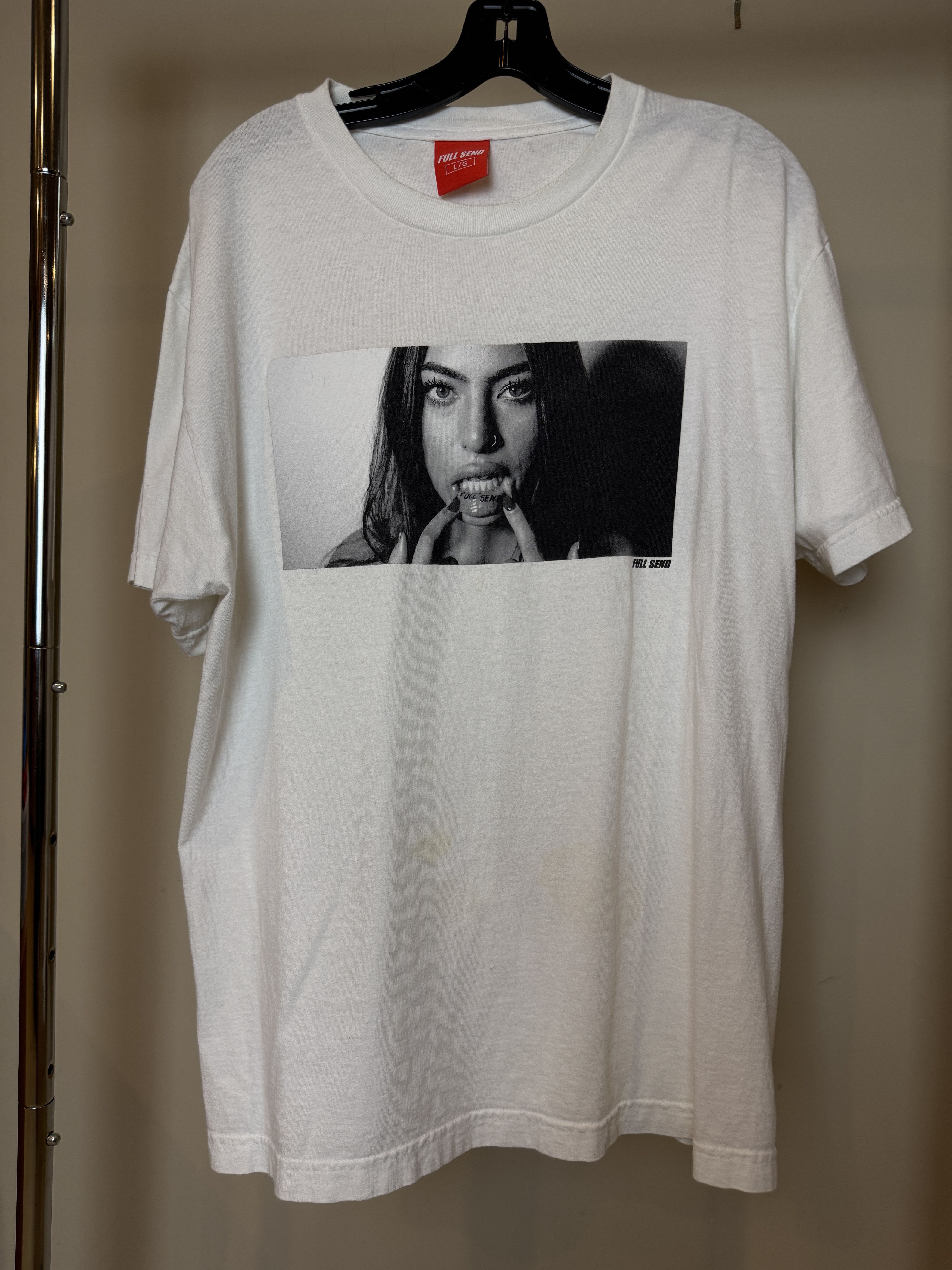 Full Send Full Send Lip Tattoo Tee White Large Size US L / EU 52-54 / 3 - 1 Thumbnail