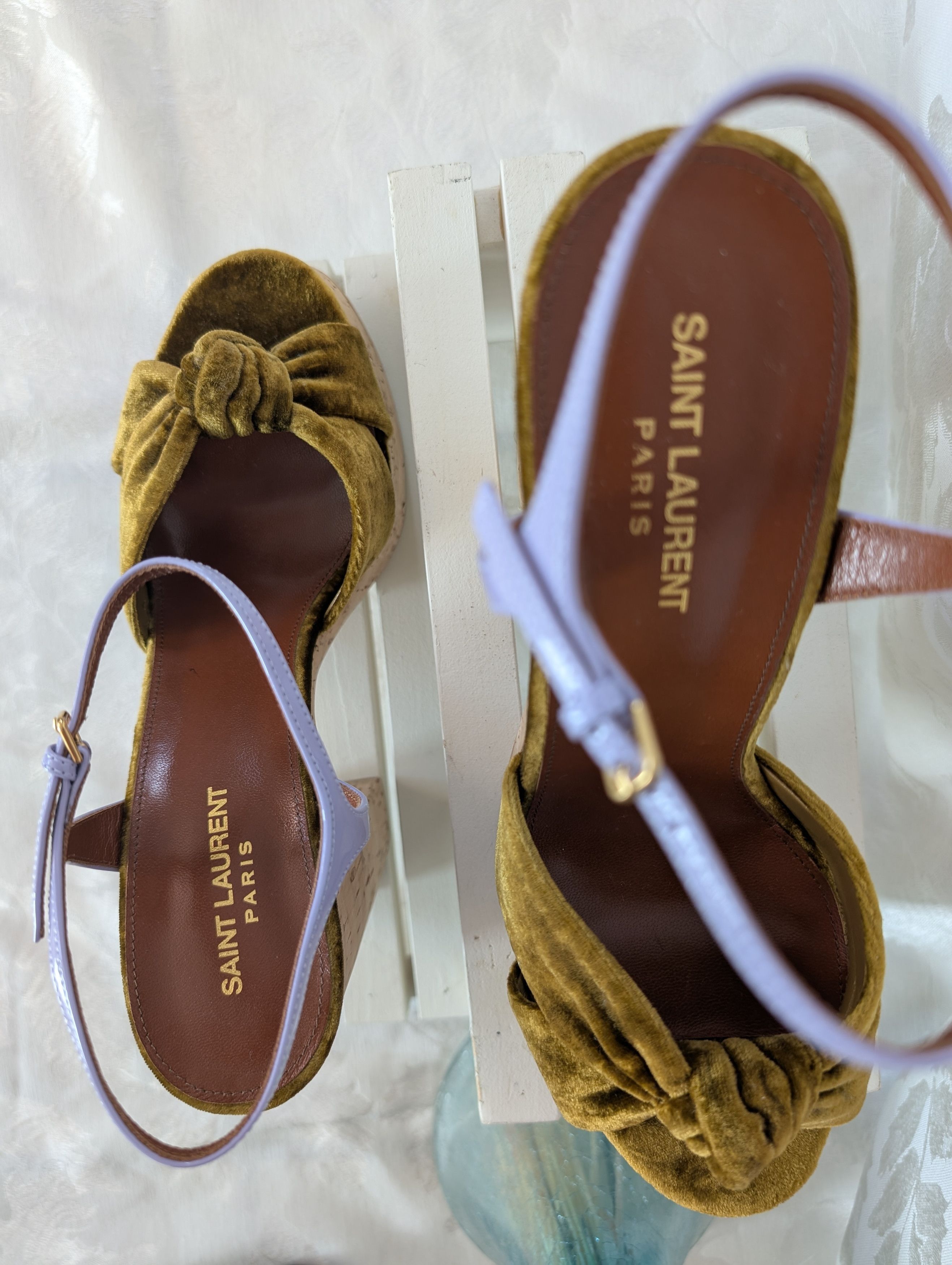 Saint Laurent Paris Saint Laurent Bianca St. Heaven Knot Platform Sandal NEW Size US 11 / IT 41 - 2 Thumbnail
