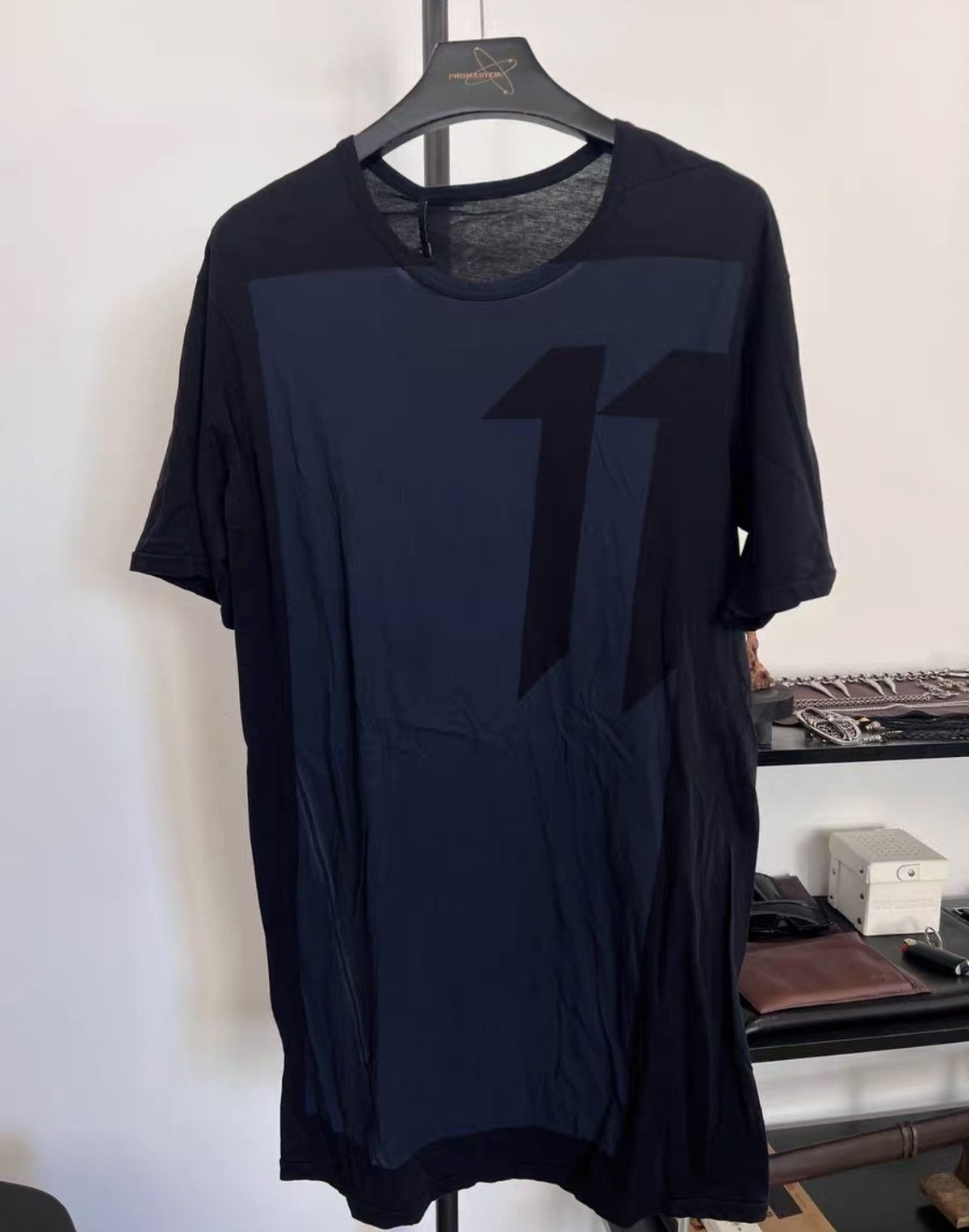 11 By Boris Bidjan Saberi 11ByBBS Graphic Print Cotton T-Shirt Size US L / EU 52-54 / 3 - 1 Thumbnail
