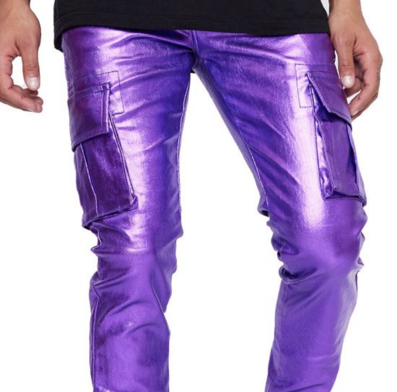 Valabasas Valabasas Purple Cargo Pants Size US 32 / EU 48 - 5 Thumbnail
