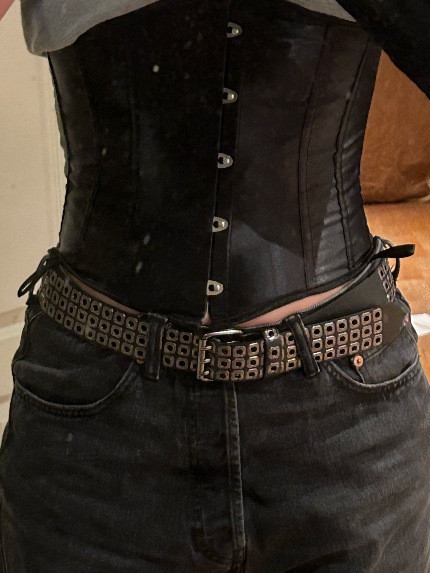 Designer × Vintage Punk Rivet Belt Size ONE SIZE - 1 Thumbnail