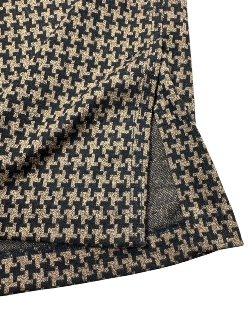 Other 7Th Avenue New York & Company Jersey Houndstooth Brown Trou Size 32" / US 10 / IT 46 - 6 Thumbnail
