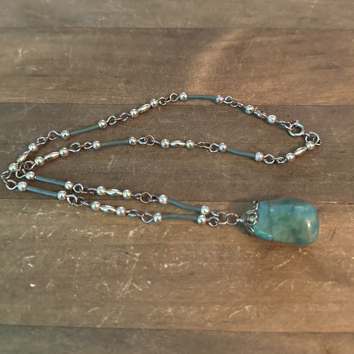 Vintage Vintage polished rock pendant necklace Size ONE SIZE - 2 Thumbnail