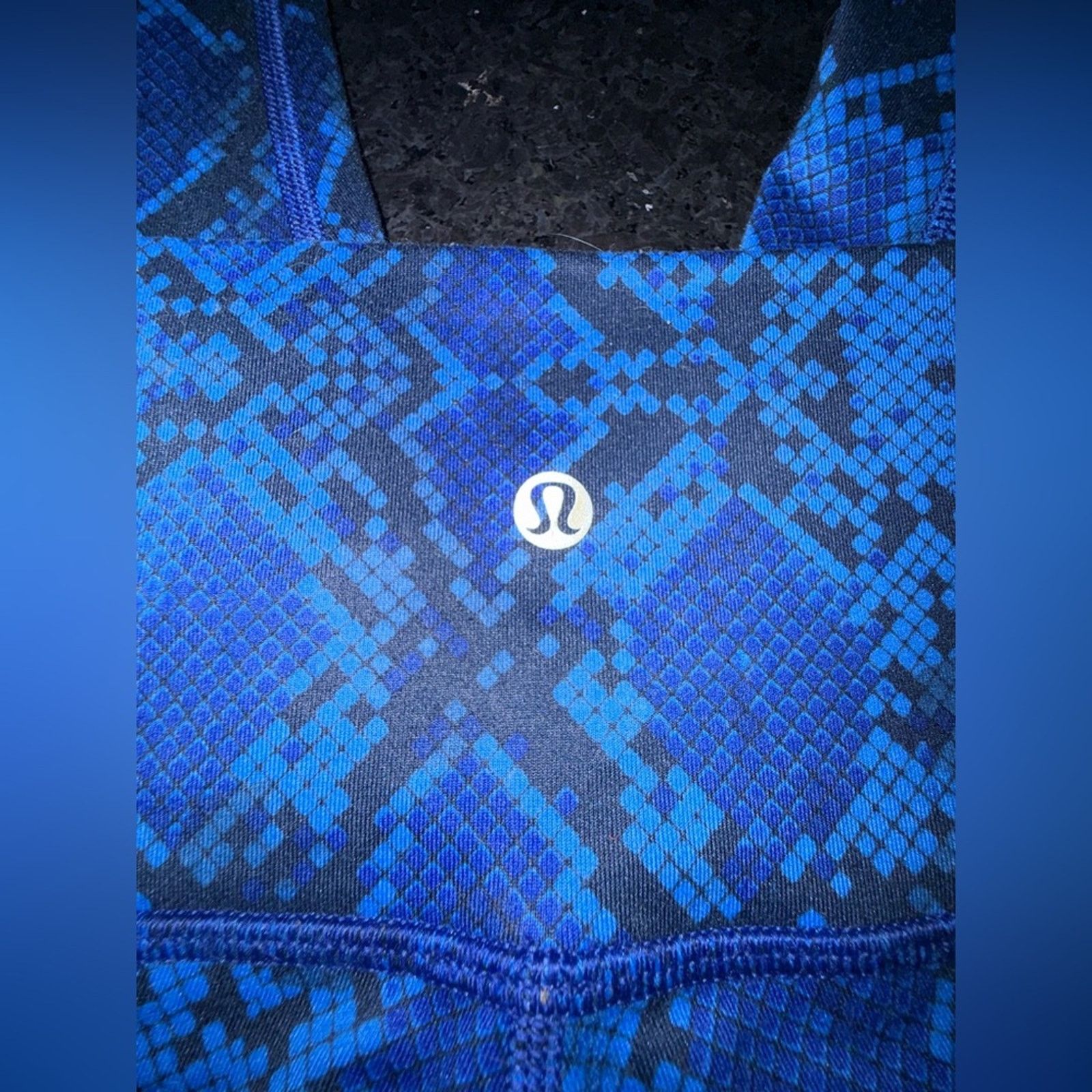 Lululemon Lululemon Wunder leggings Snake Pipe Dream Blue Sapphire 8 Size 30" / US 8 / IT 44 - 4 Thumbnail