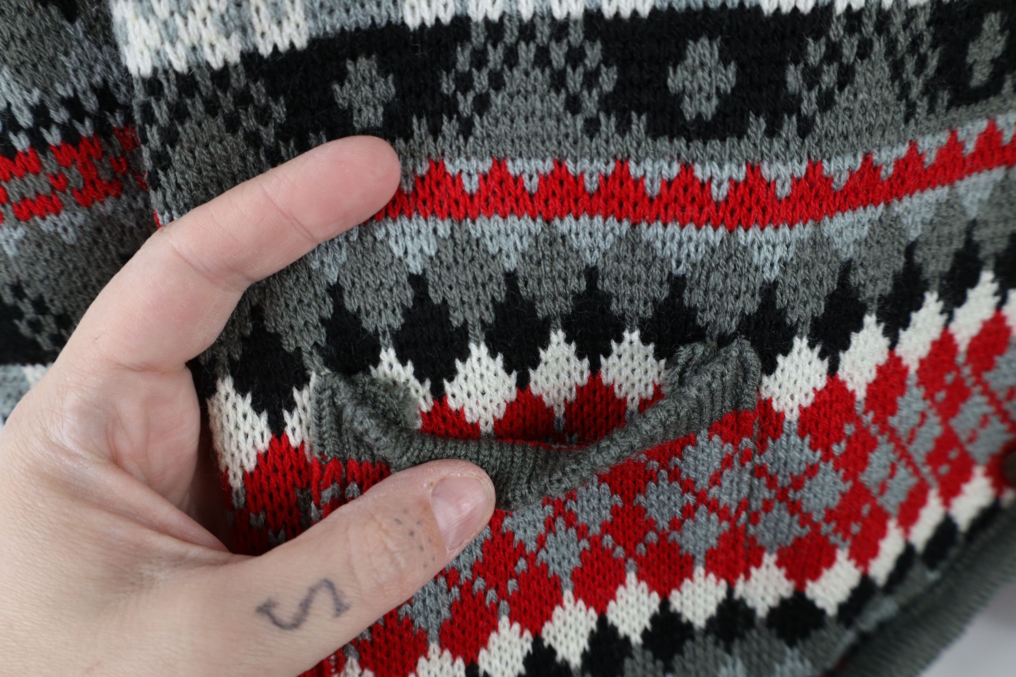 Vintage Vintage 90s Streetwear Knit Button Cardigan Sweater Acrylic Size XL / US 12-14 / IT 48-50 - 5 Thumbnail