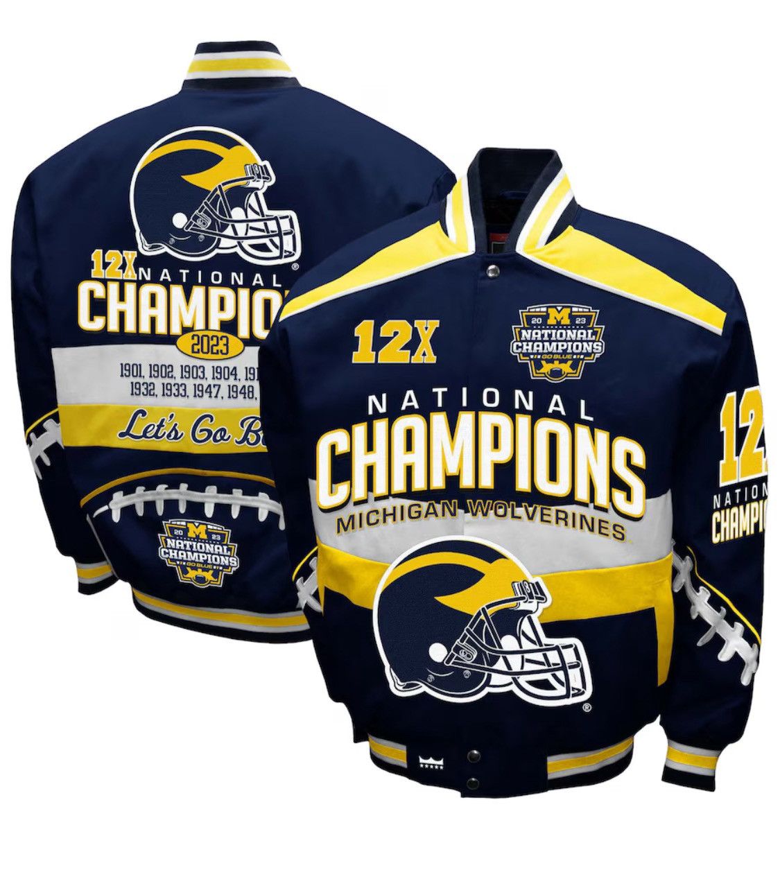 NCAA Michigan Wolverines Champions Franchise Club Bomber Size US L / EU 52-54 / 3 - 1 Thumbnail