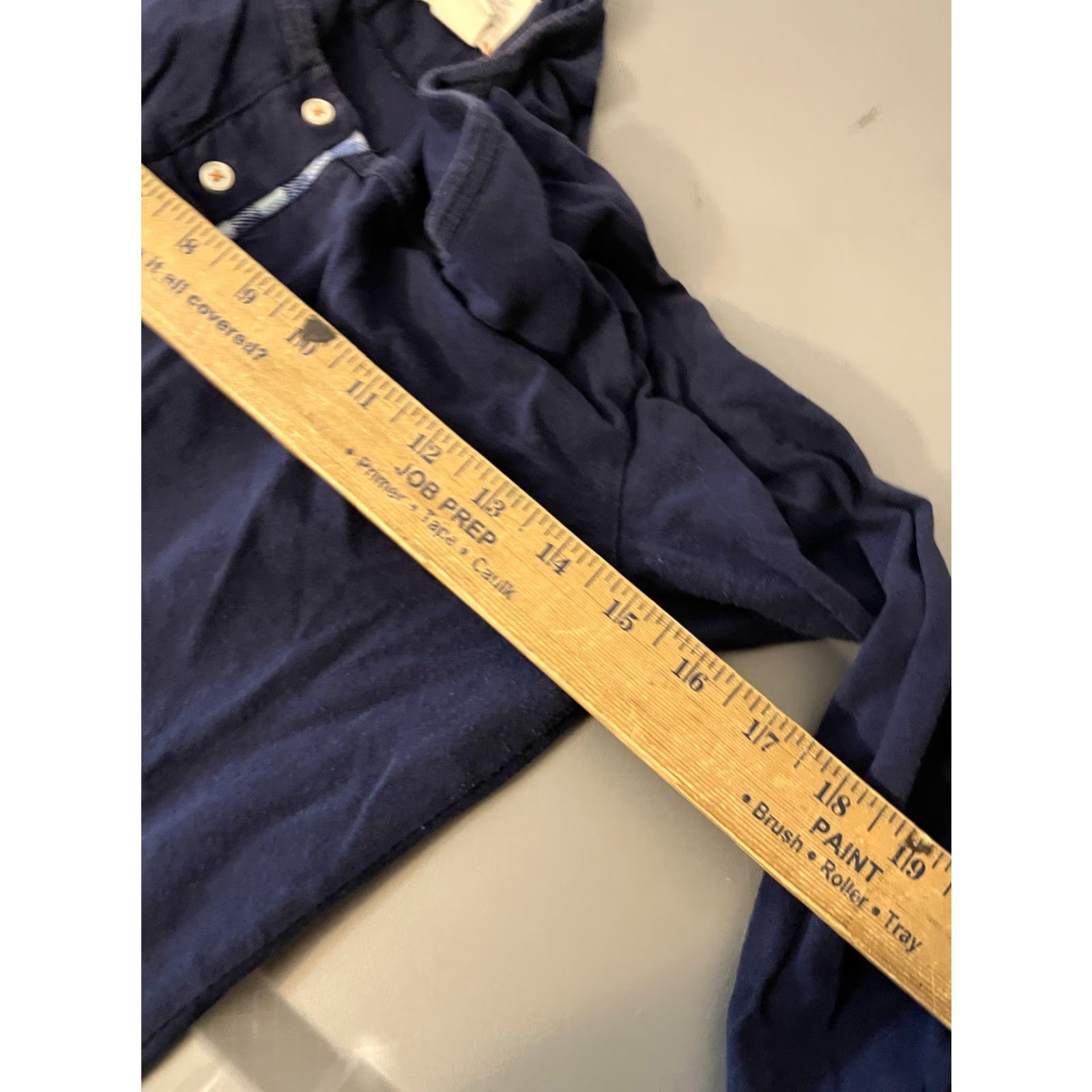 Lucky Brand Lucky Brand Women’s Henley Top Medium Blue Knit Thermal Long Sleeve Shirt Blouse Casual Knits Fall Winter Spring Mens? Size M / US 6-8 / IT 42-44 - 5 Thumbnail