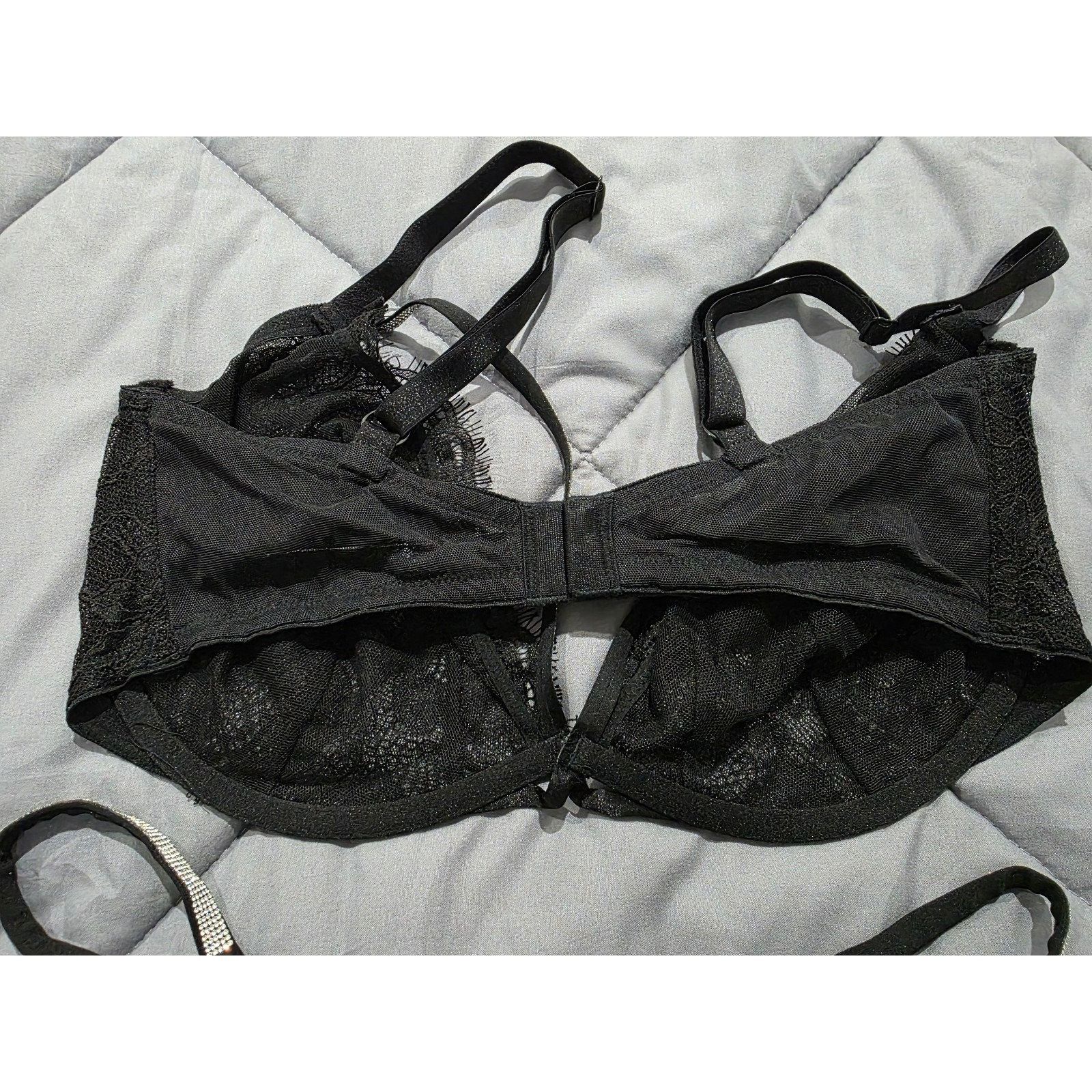 Victoria's Secret Victoria's Secret Very Sexy Lace Low Cut Demi Bedazzled Bra Size ONE SIZE - 7 Thumbnail