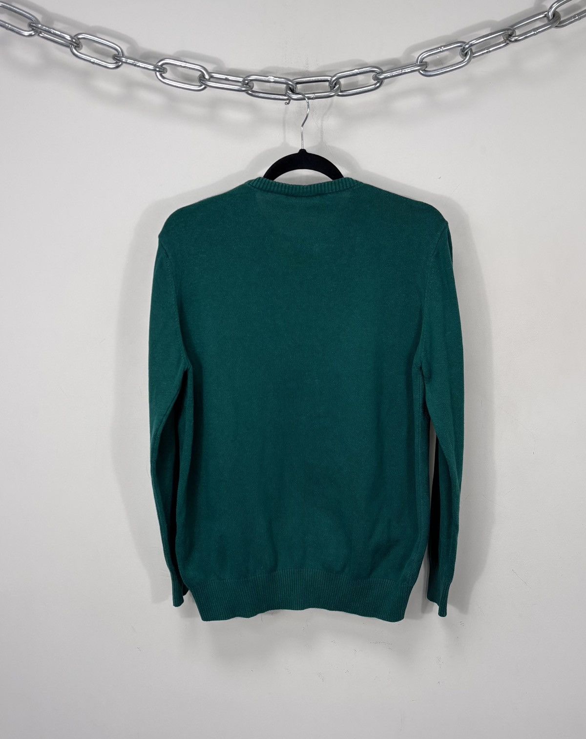 Lacoste Lacoste Men’s Argyle Knit Pattern Cotton Green Sweater Size US L / EU 52-54 / 3 - 11 Thumbnail