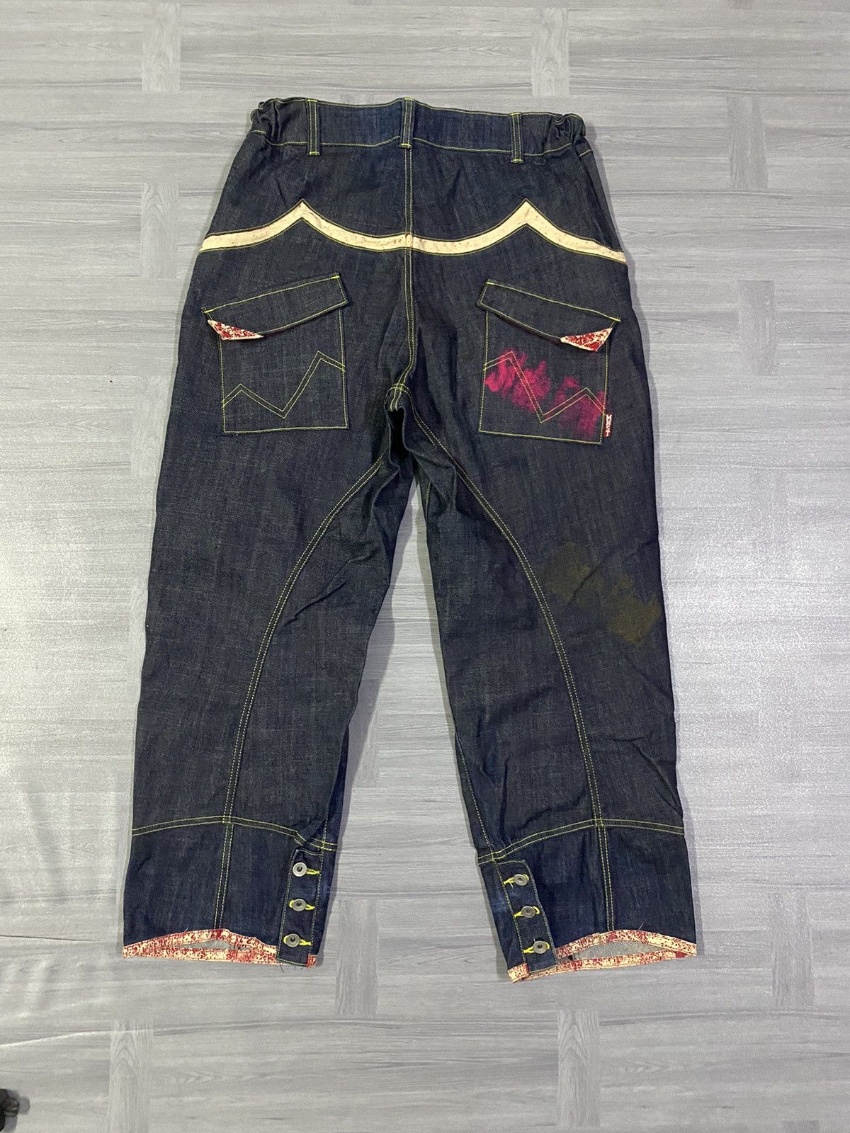 Japanese Brand Rare Monsteat by Momotaro Baggy Denim Jeans Size US 36 / EU 52 - 15 Thumbnail