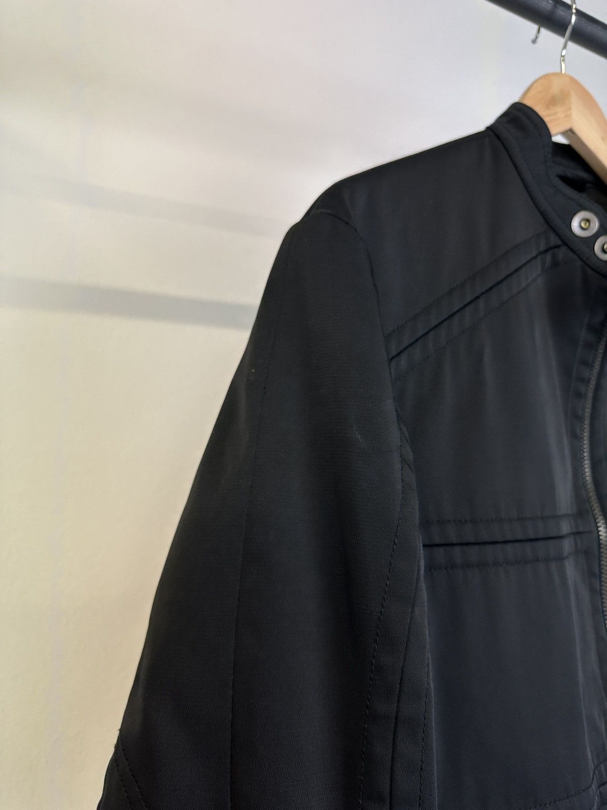 2000s Gucci by Tom Ford paneled moto jacket
