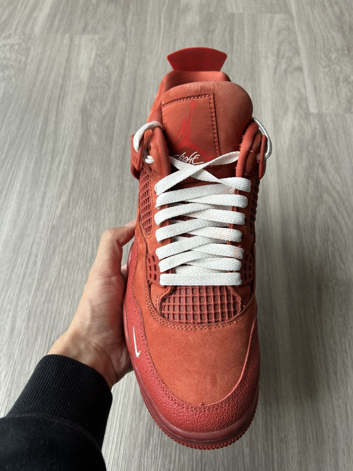 Nike Nigel Sylvester x Air Jordan Retro 4 Brick By Brick Size 9.5 Size US 9.5 / EU 42-43 - 8 Thumbnail