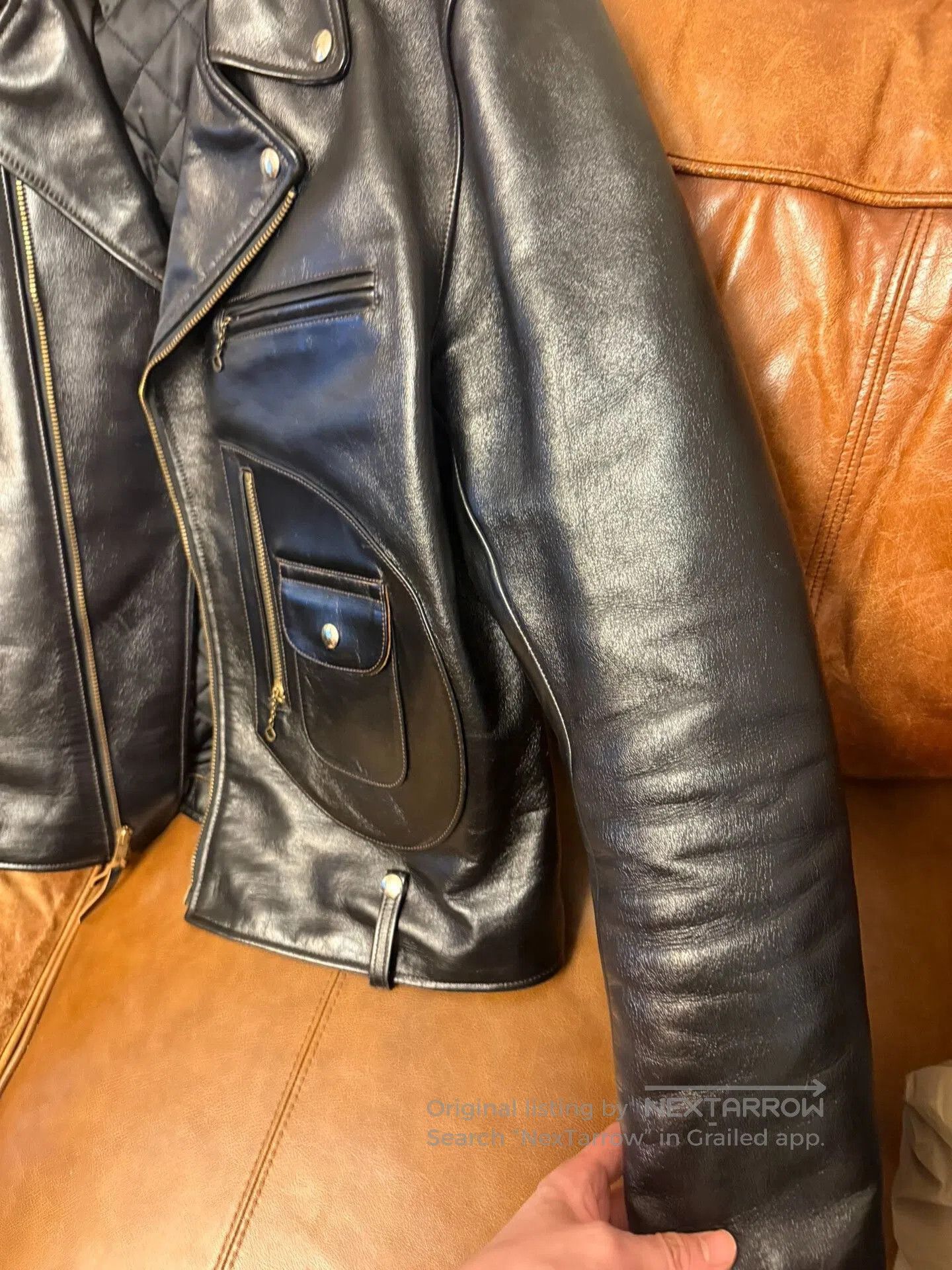 DOUBLE HELIX Doublehelix Leather Jacket J24. Size US S / EU 44-46 / 1 - 5 Thumbnail
